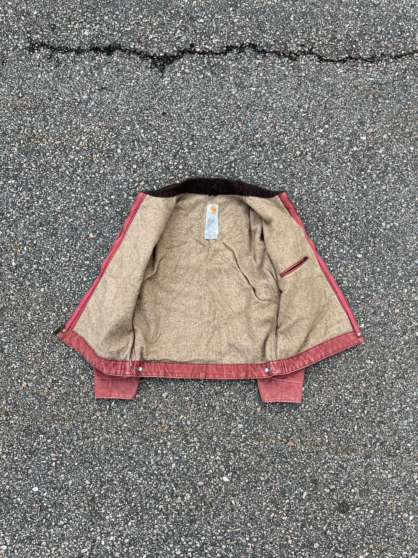 Faded Vintage Rose Carhartt Detroit Jacket - Small