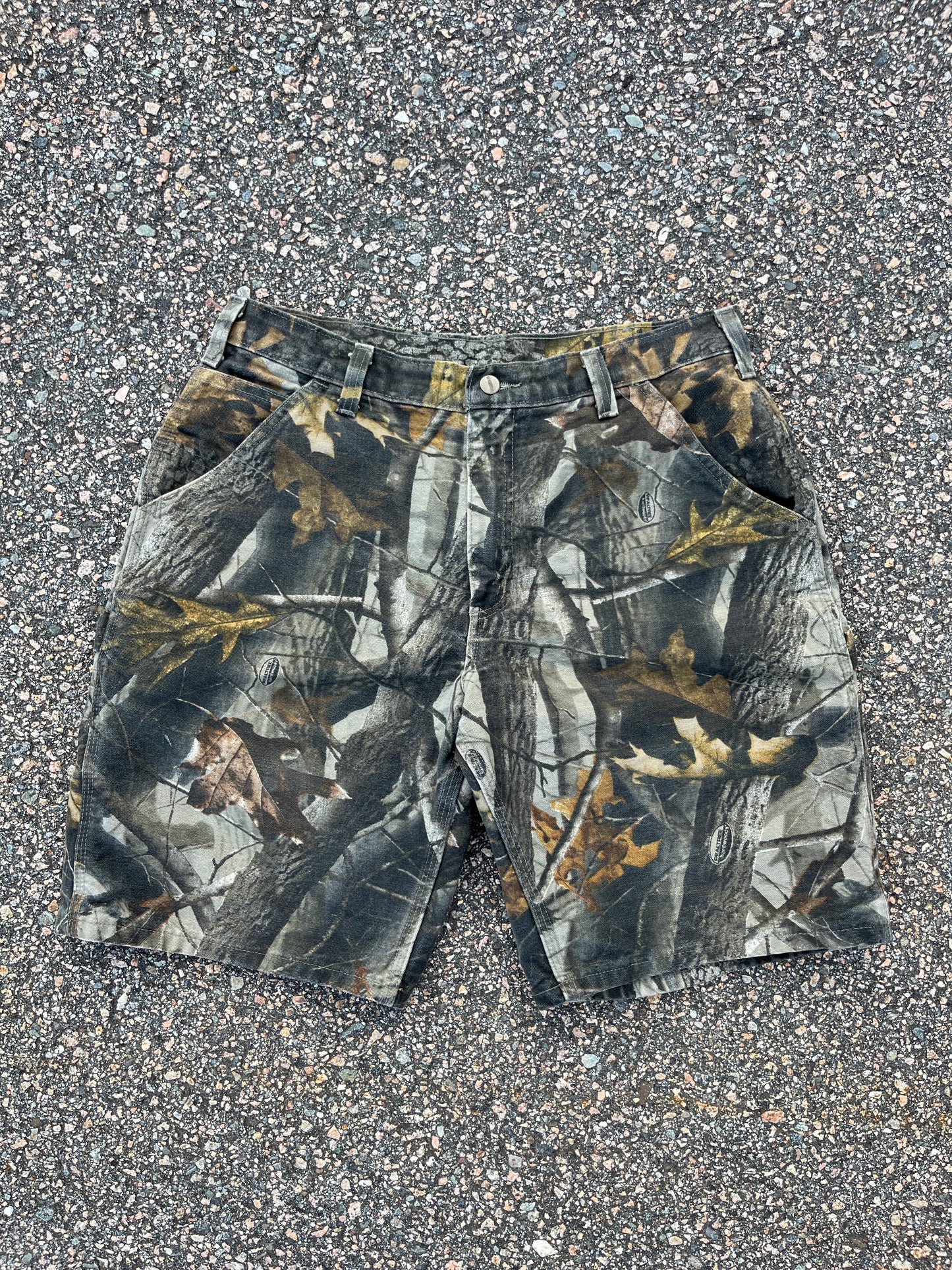 褪色 Realtree Carhartt 木匠短裤 - 34