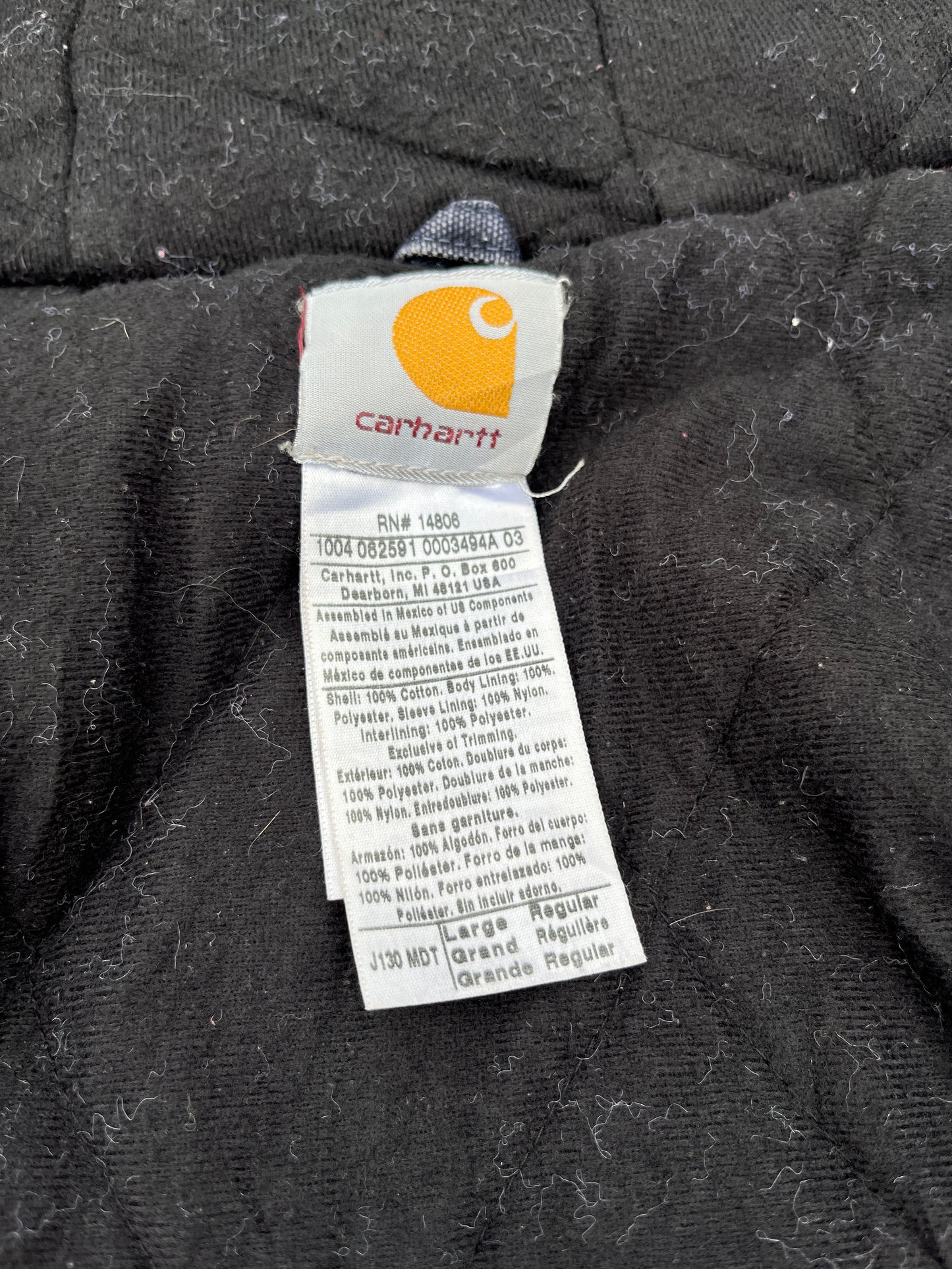 Faded Midnight Blue Carhartt Active Jacket - Large