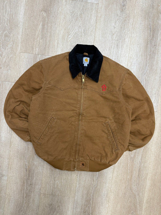 Faded Brown Carhartt Santa Fe Jacket - Large