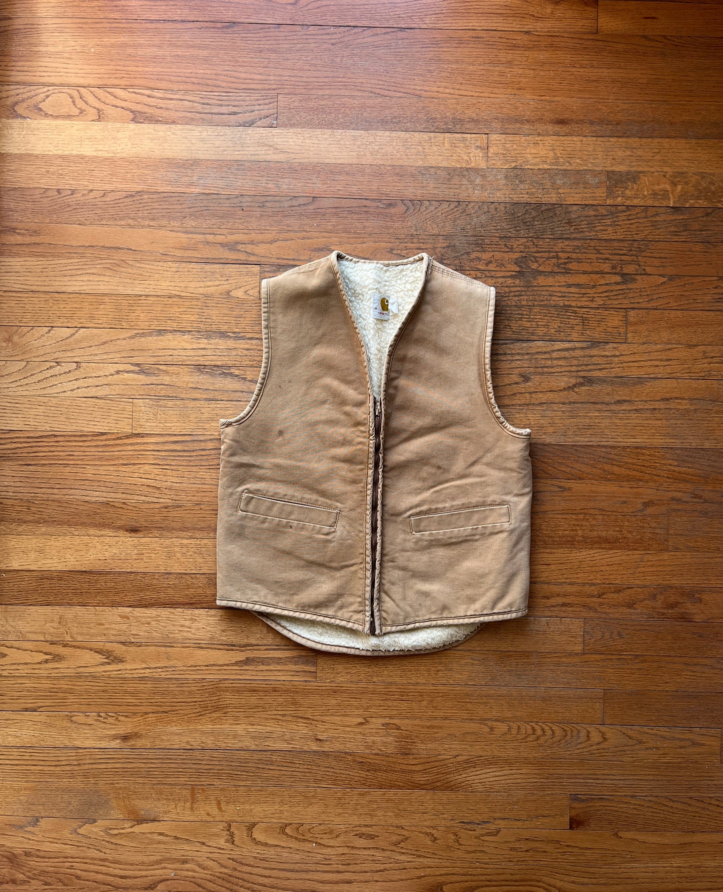 70’s Faded Tan Carhartt Vest - Small