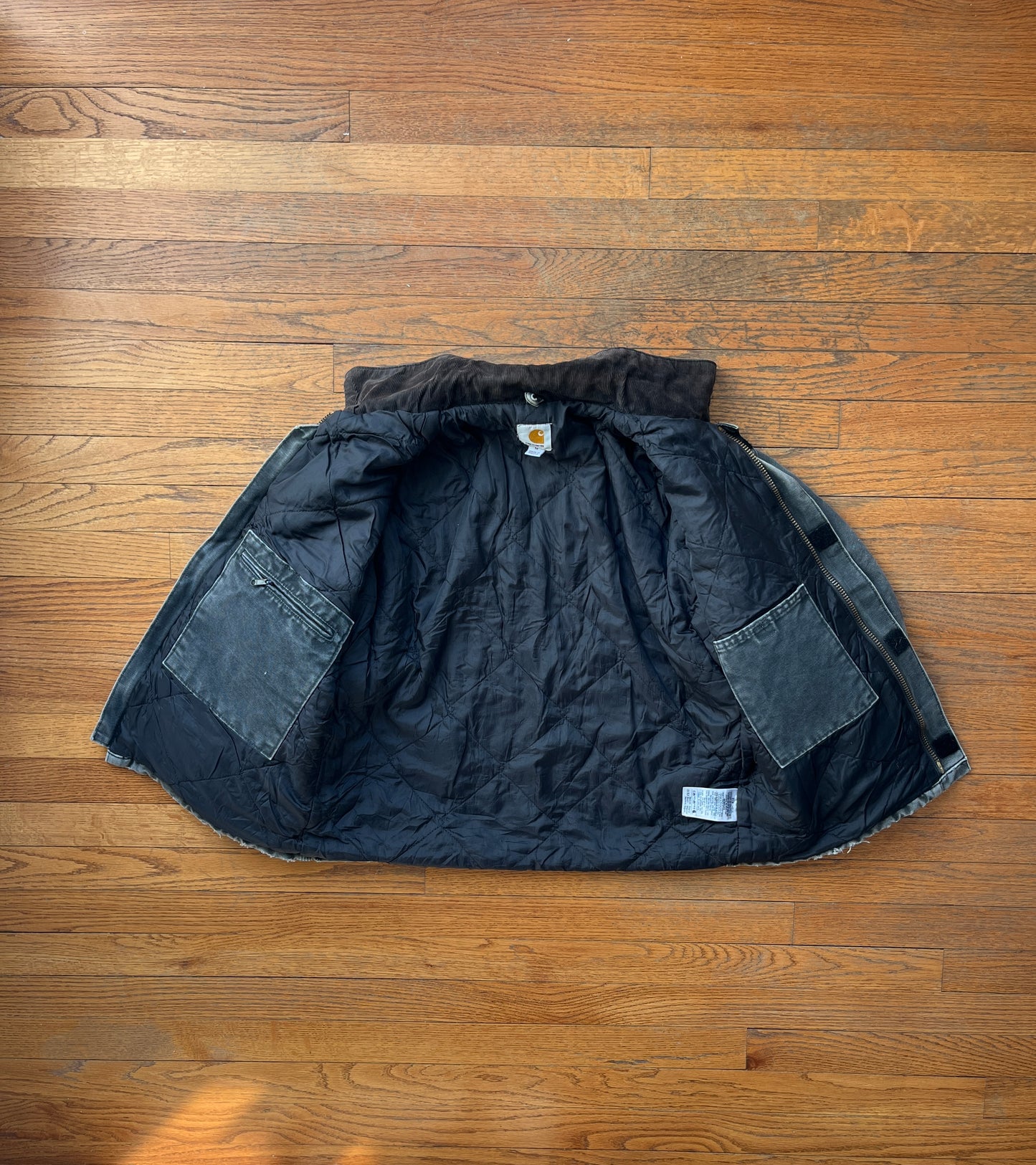 Faded Black Carhartt Arctic Jacket - Medium