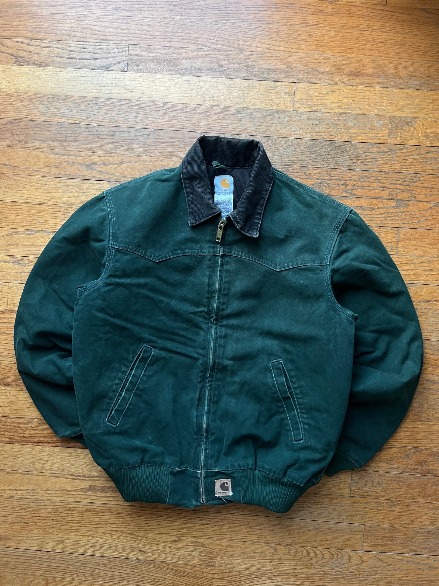 Faded Spruce Green Carhartt Santa Fe Jacket - Medium