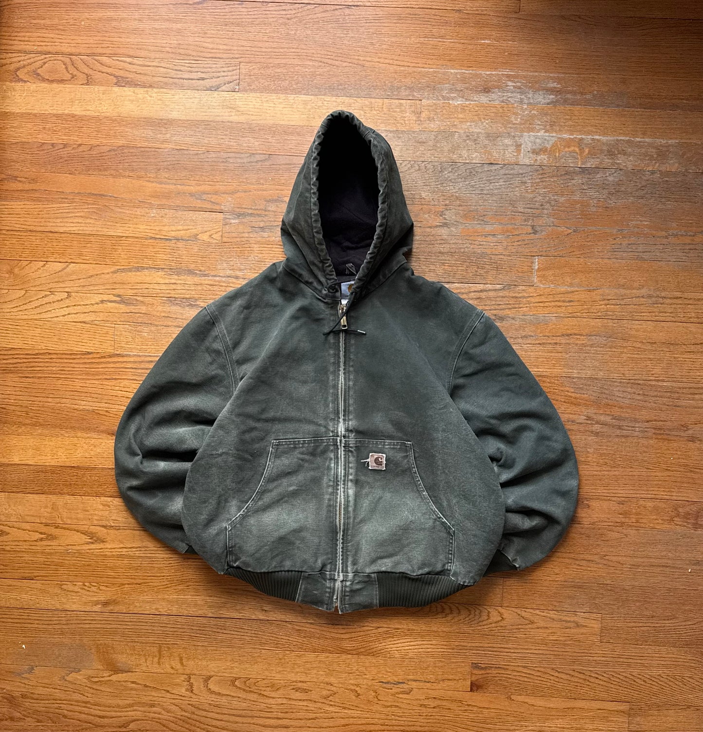 Faded Olive Green Carhartt Active Jacket - Large