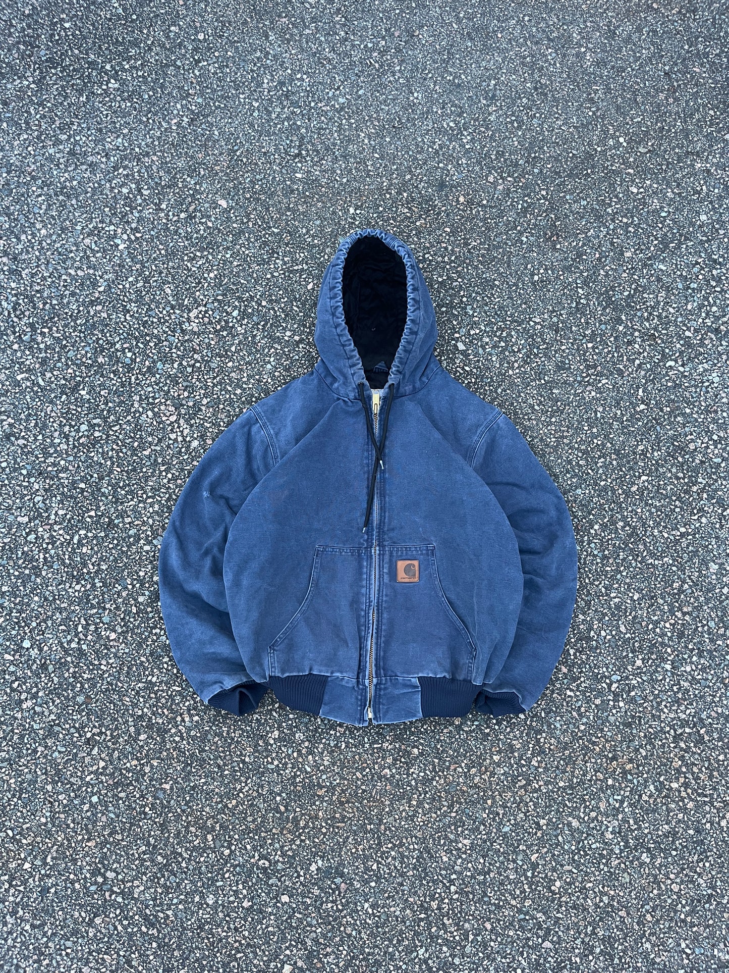 褪色蓝色 Carhartt 运动夹克 - 中号