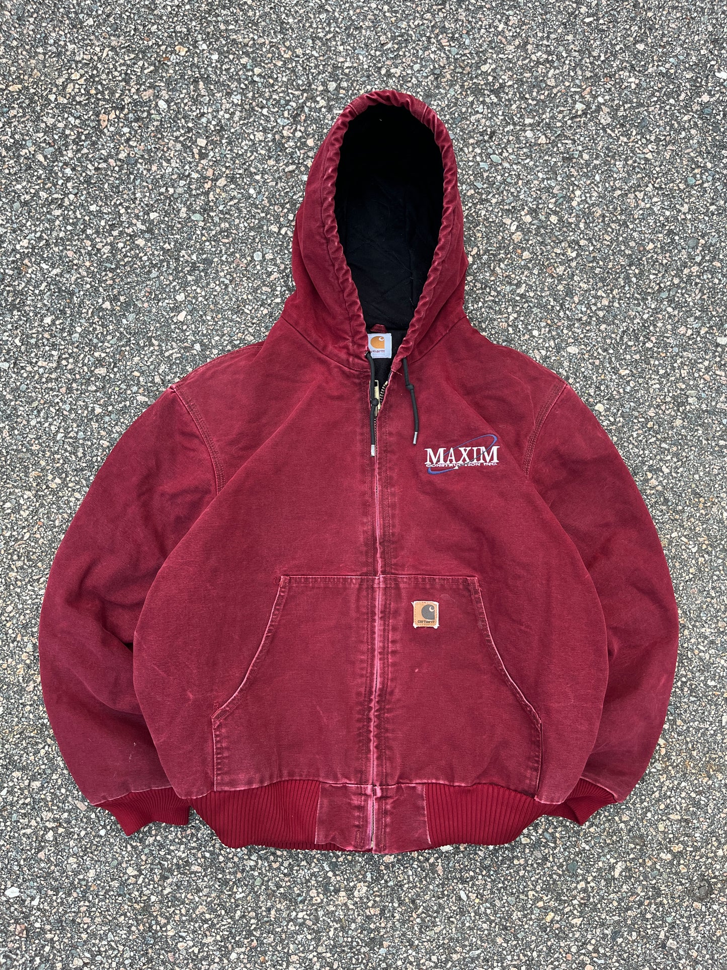 Faded Crimson Red Carhartt Active Jacket - Large