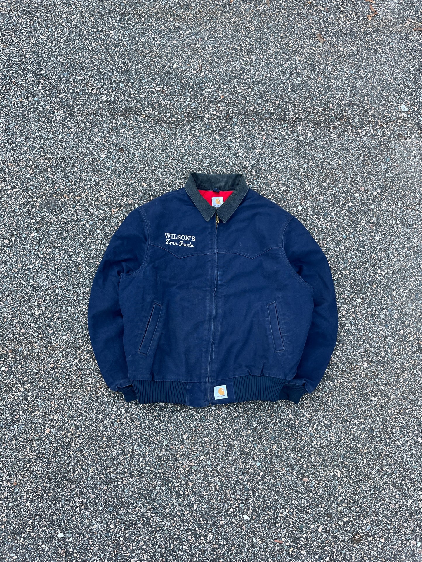 Faded Navy Blue Carhartt Santa Fe Jacket - XL