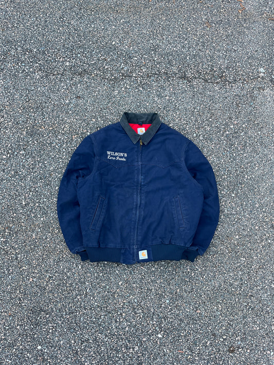 褪色海军蓝 Carhartt Santa Fe 夹克 - XL