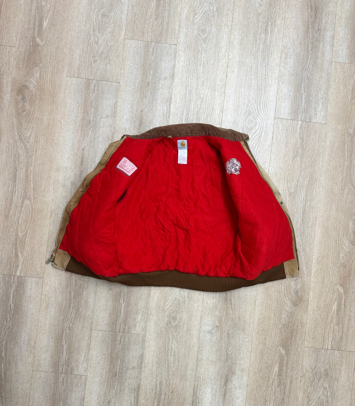 Faded Brown Carhartt Santa Fe Jacket - Large
