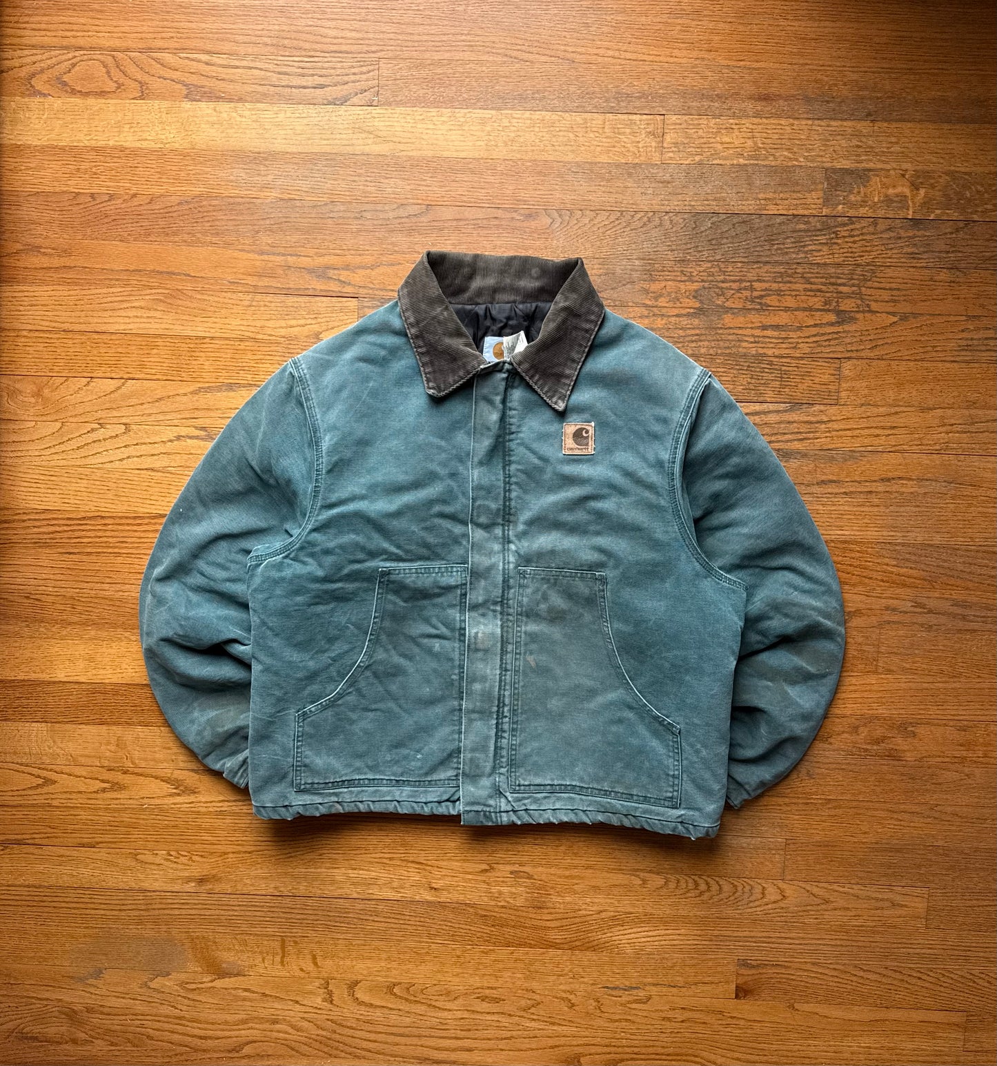 Faded Hunter Green Carhartt Arctic Jacket - Boxy Large