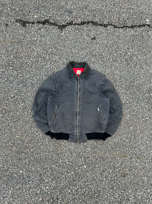 褪色黑色 Carhartt Santa Fe 夹克 - 中号