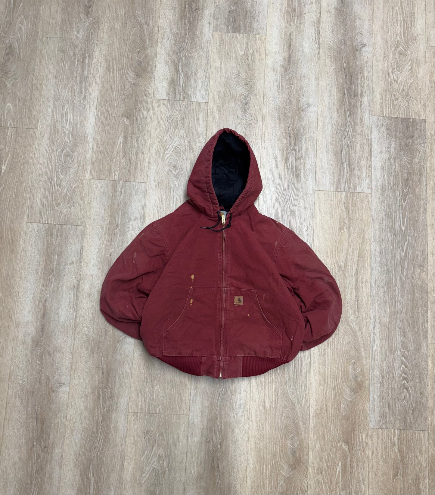 Faded Red Carhartt Active Jacket - Large