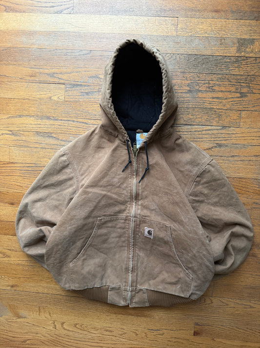 Faded Brown Carhartt Active Jacket - Large