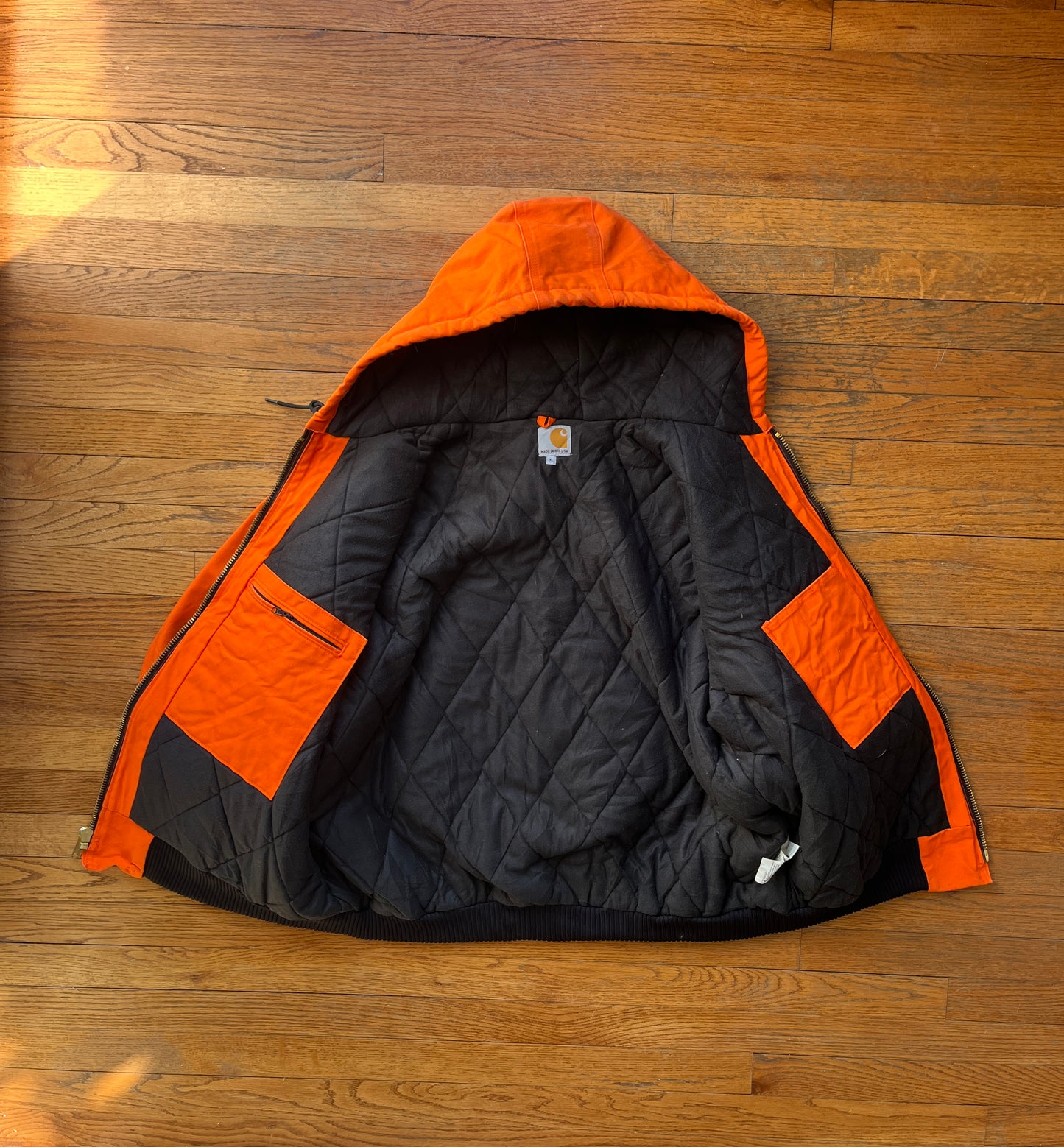 Faded Blaze Orange Carhartt Active Jacket - XL