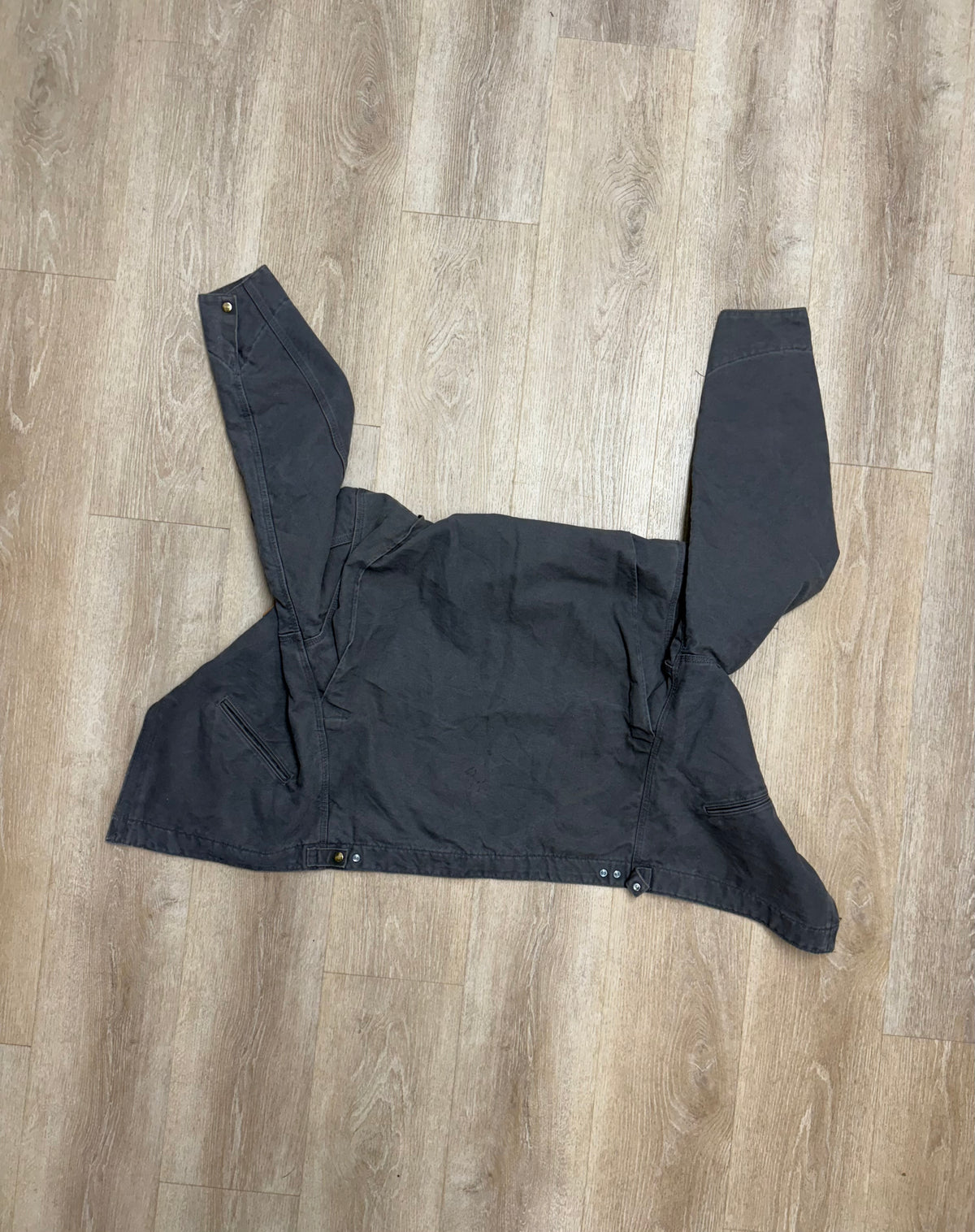 Faded Gravel Grey Carhartt Detroit Jacket - Large Tall