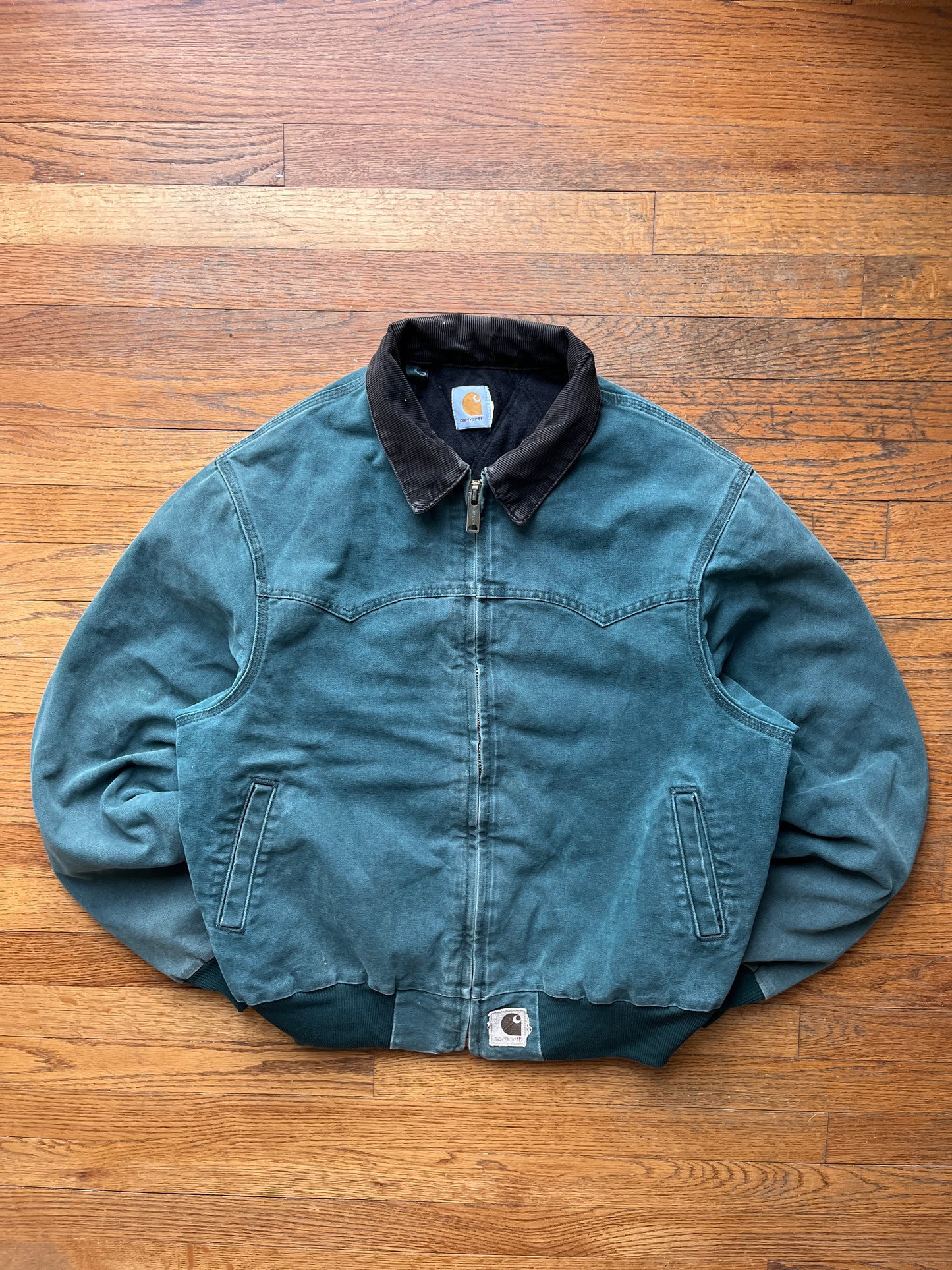 褪色猎人绿 Carhartt Santa Fe 夹克 - 中号