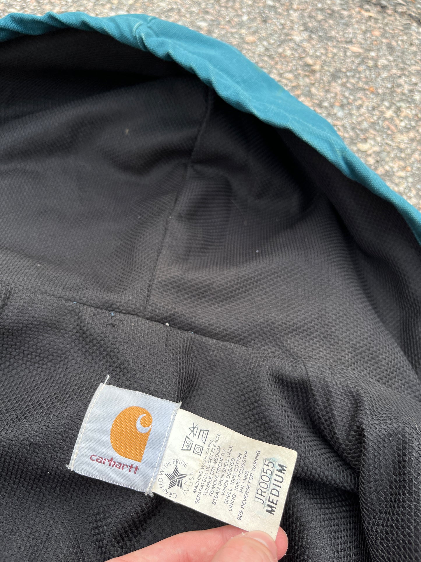 Faded Aqua Southwest Aztec Carhartt Active Jacket - Small