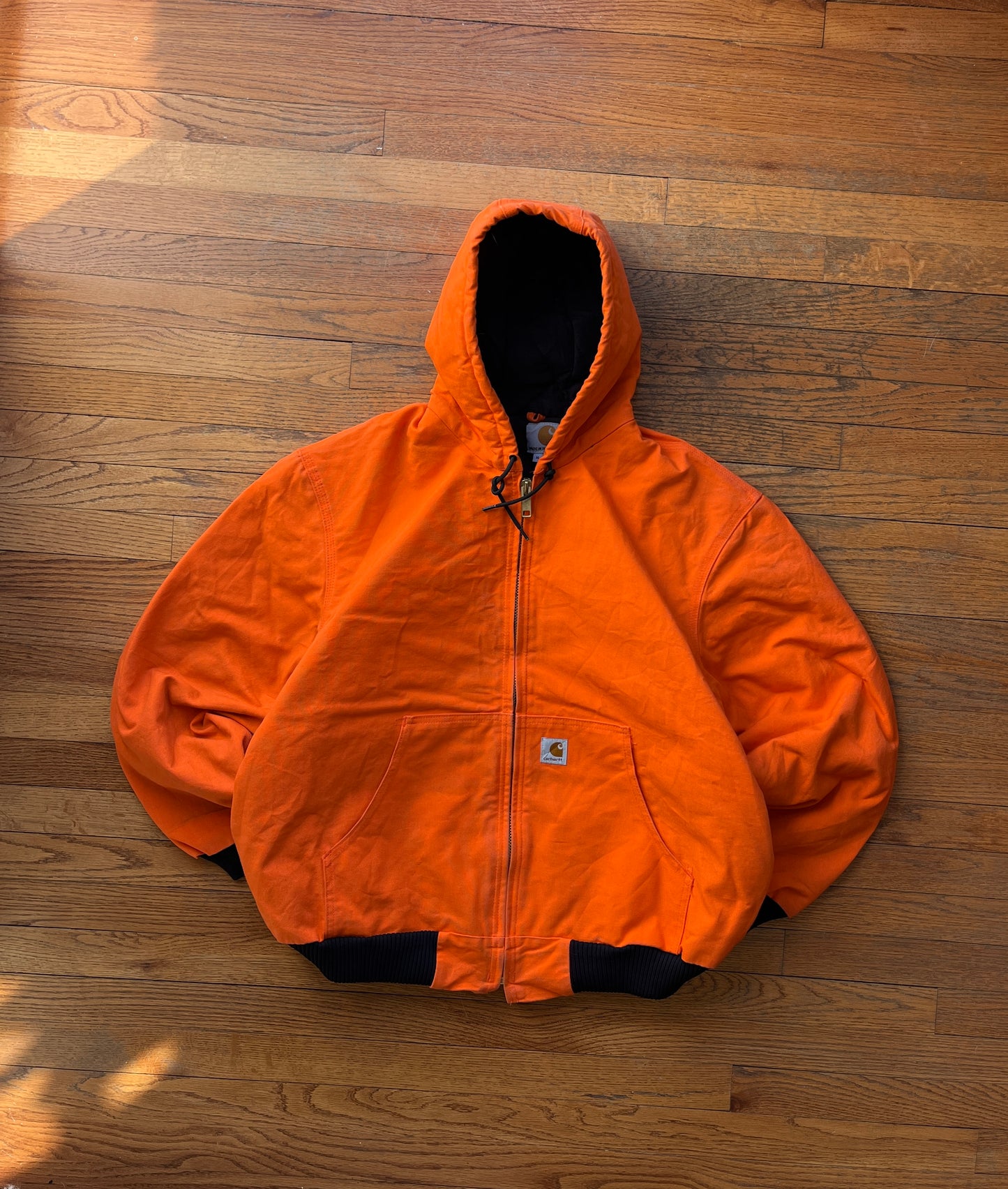 Faded Blaze Orange Carhartt Active Jacket - XL