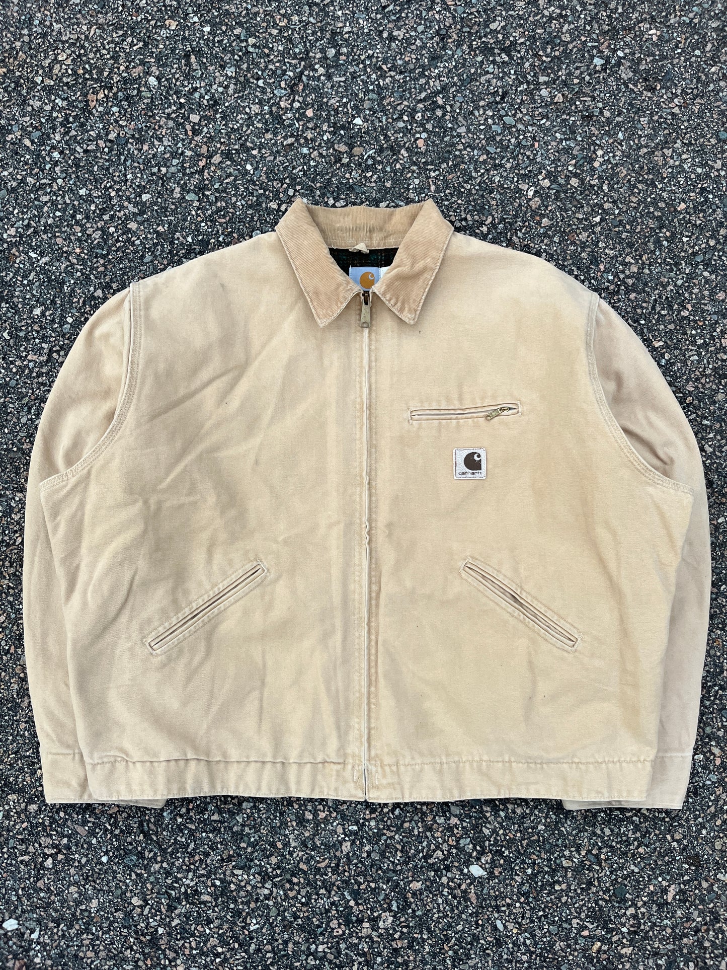 褪色奶油色 Carhartt 底特律夹克 - 宽松 XL-2XL