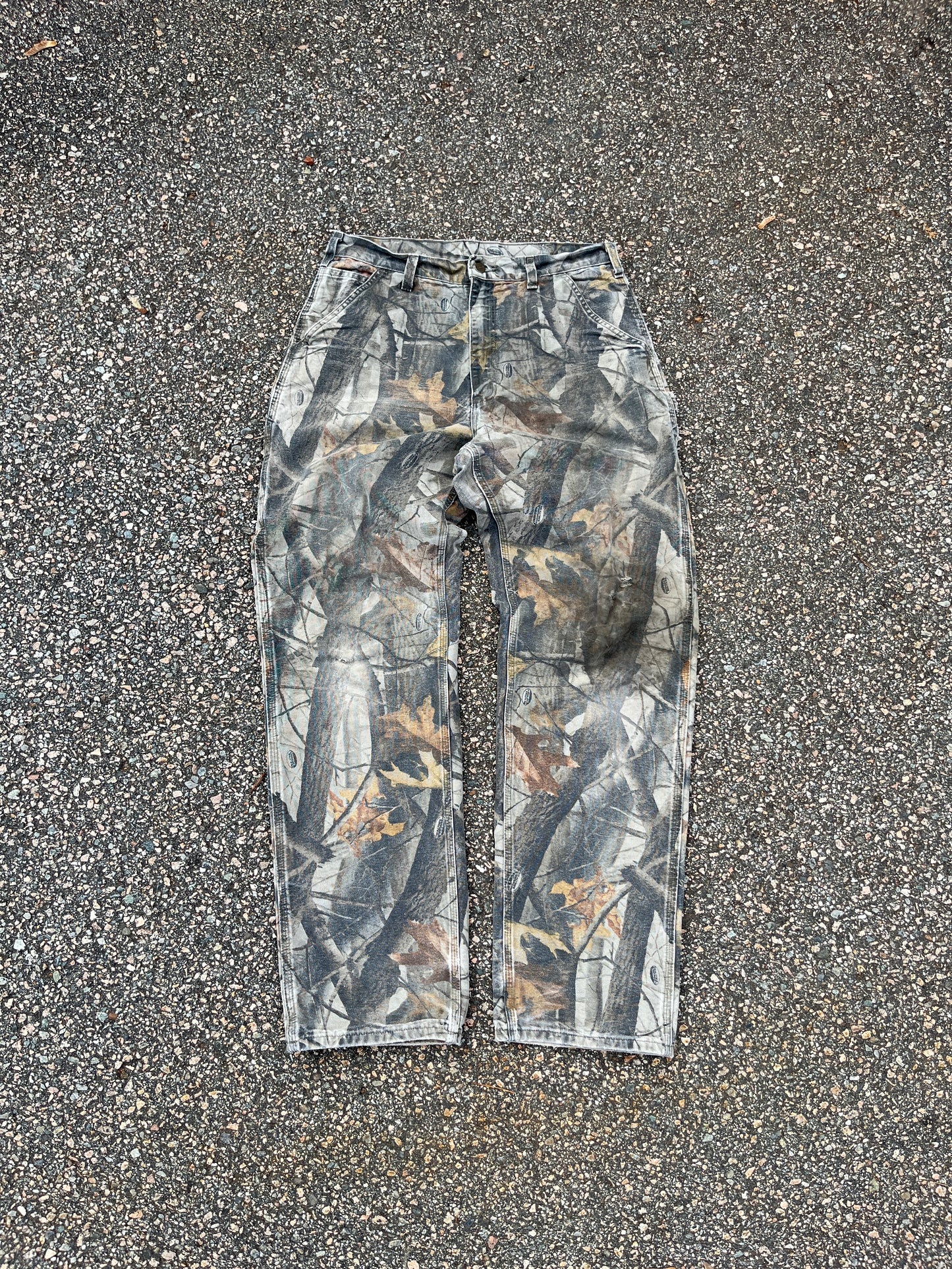 褪色 Realtree Carhartt 木匠裤 - 33 x 33