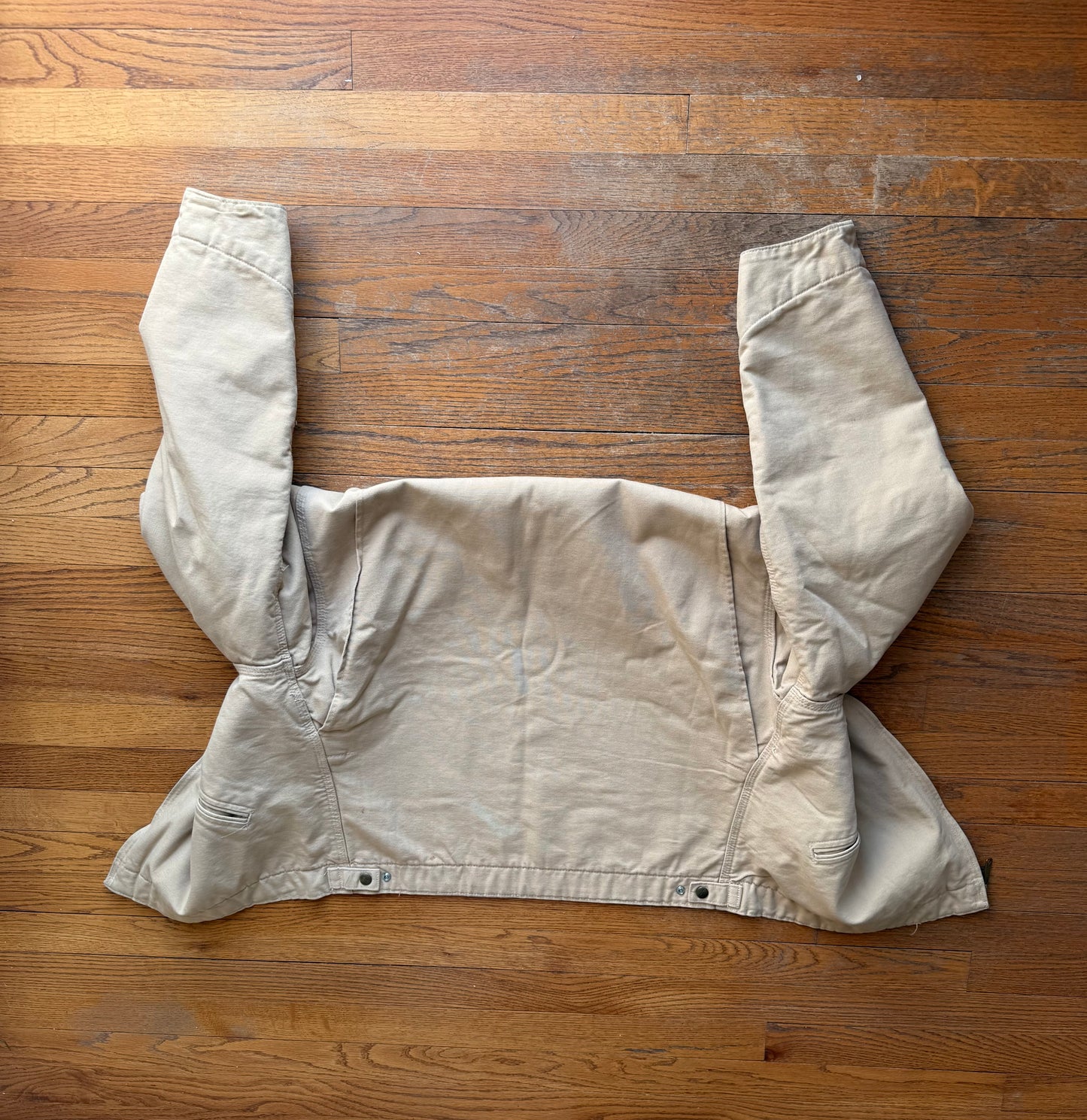 Faded Cream Carhartt Detroit Jacket - Boxy M-L