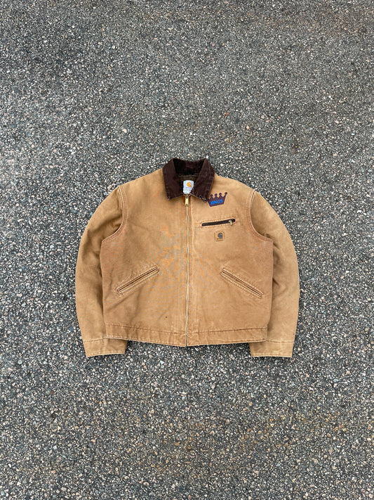 褪色棕色 Carhartt 底特律夹克 - 中号