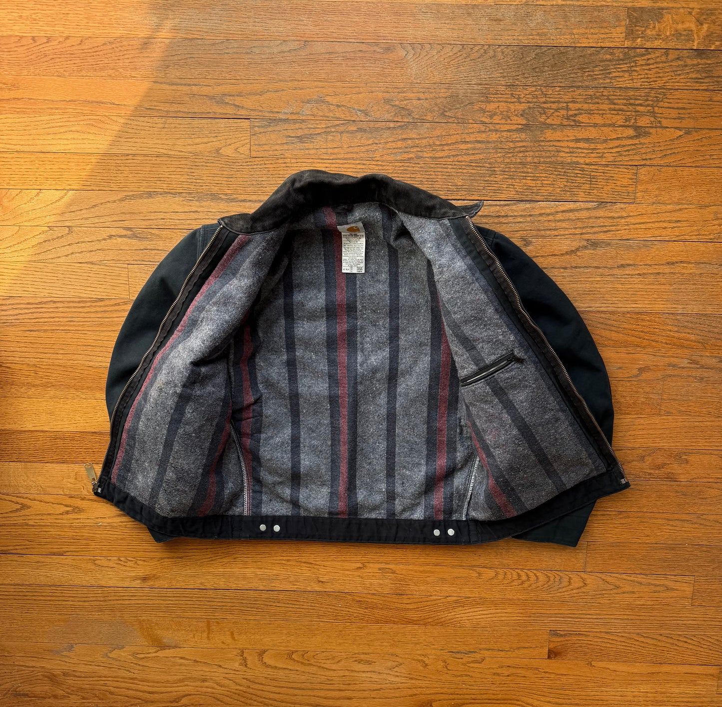 Faded Black Carhartt Detroit Jacket - Small