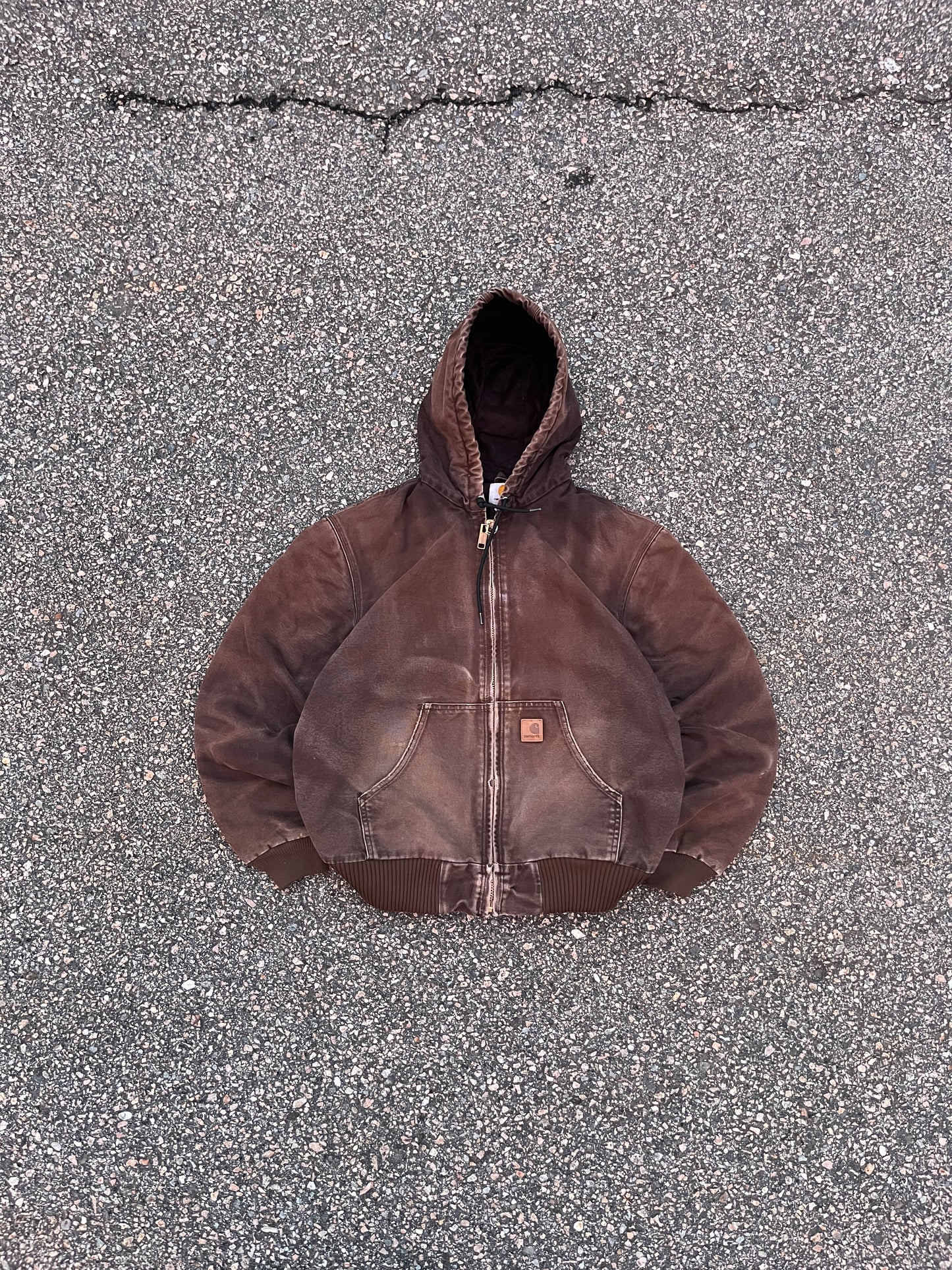 褪色棕色 Carhartt 运动夹克 - 中号