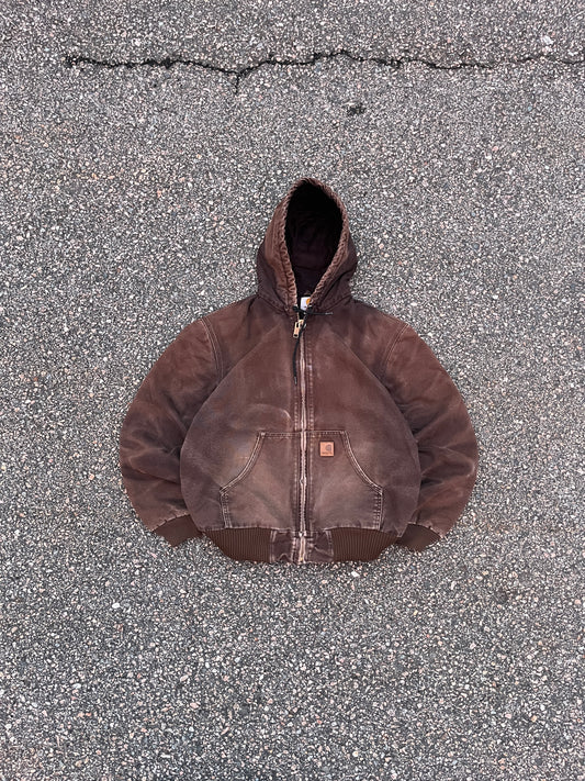 Faded Brown Carhartt Active Jacket - Medium