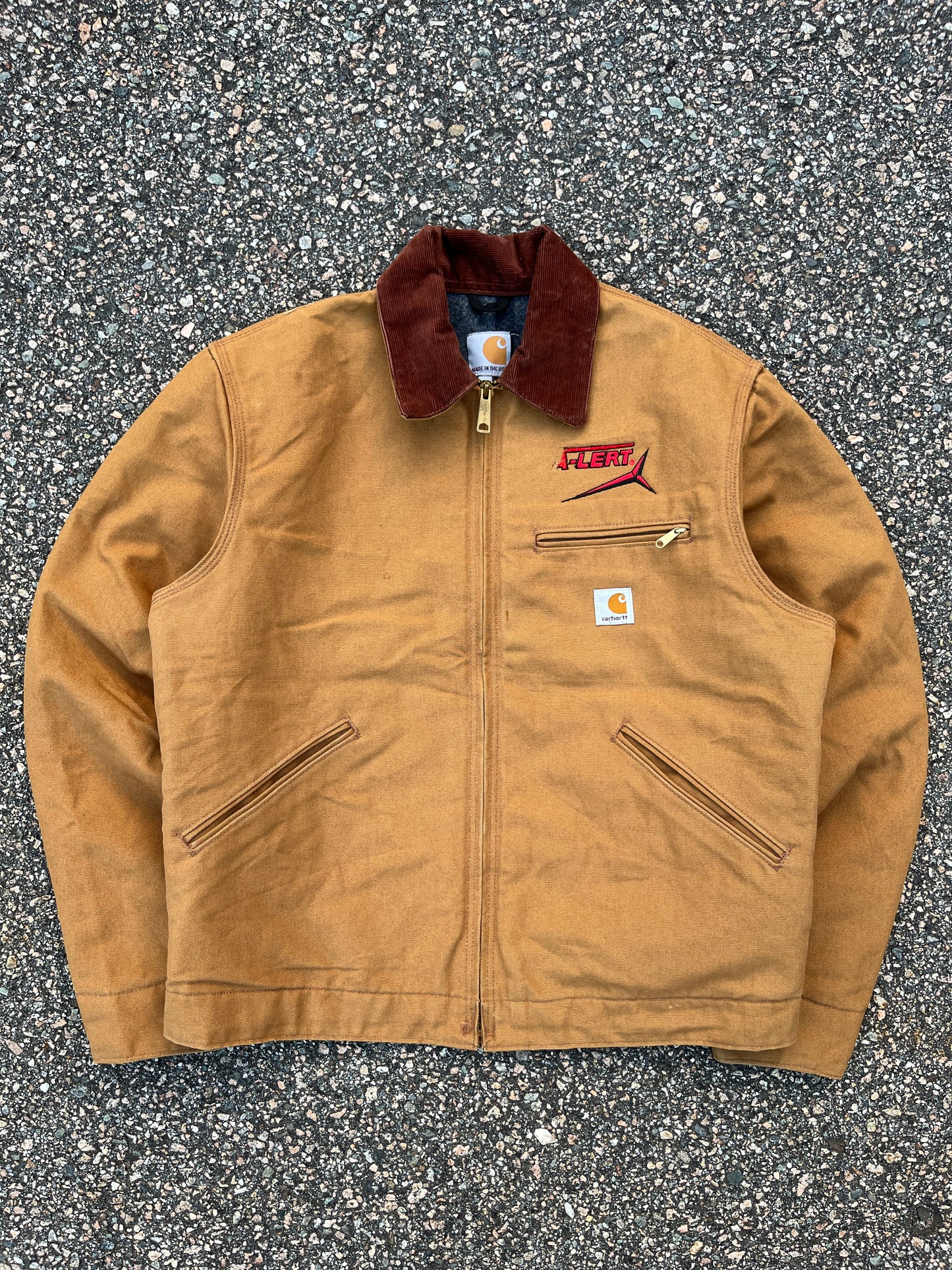 褪色棕色 Carhartt 底特律夹克 - 中号