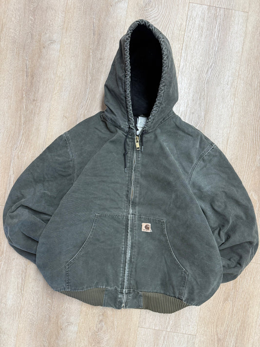 Faded Olive Green Carhartt Active Jacket - XL