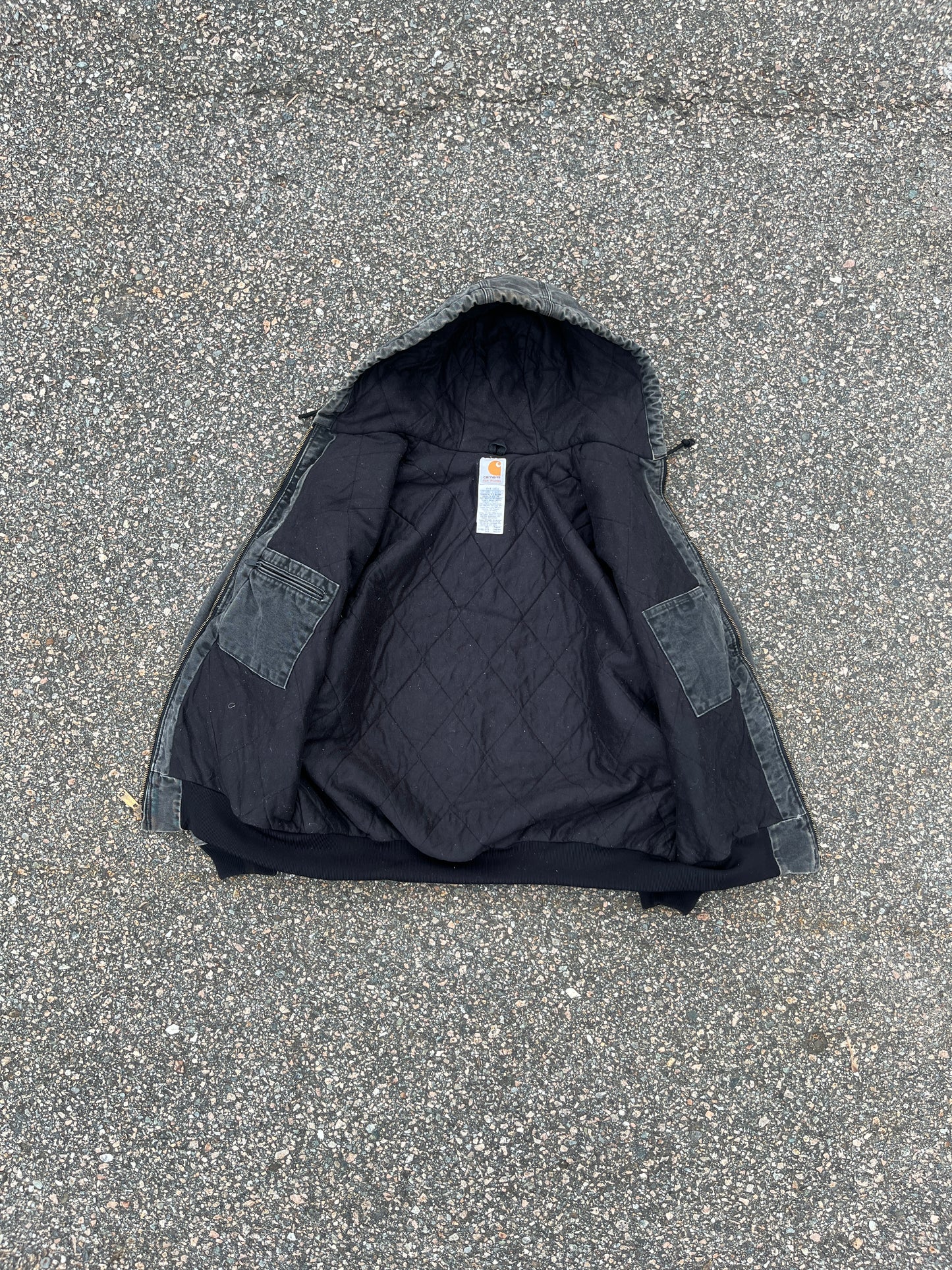 Faded Black Carhartt Active Jacket - Large