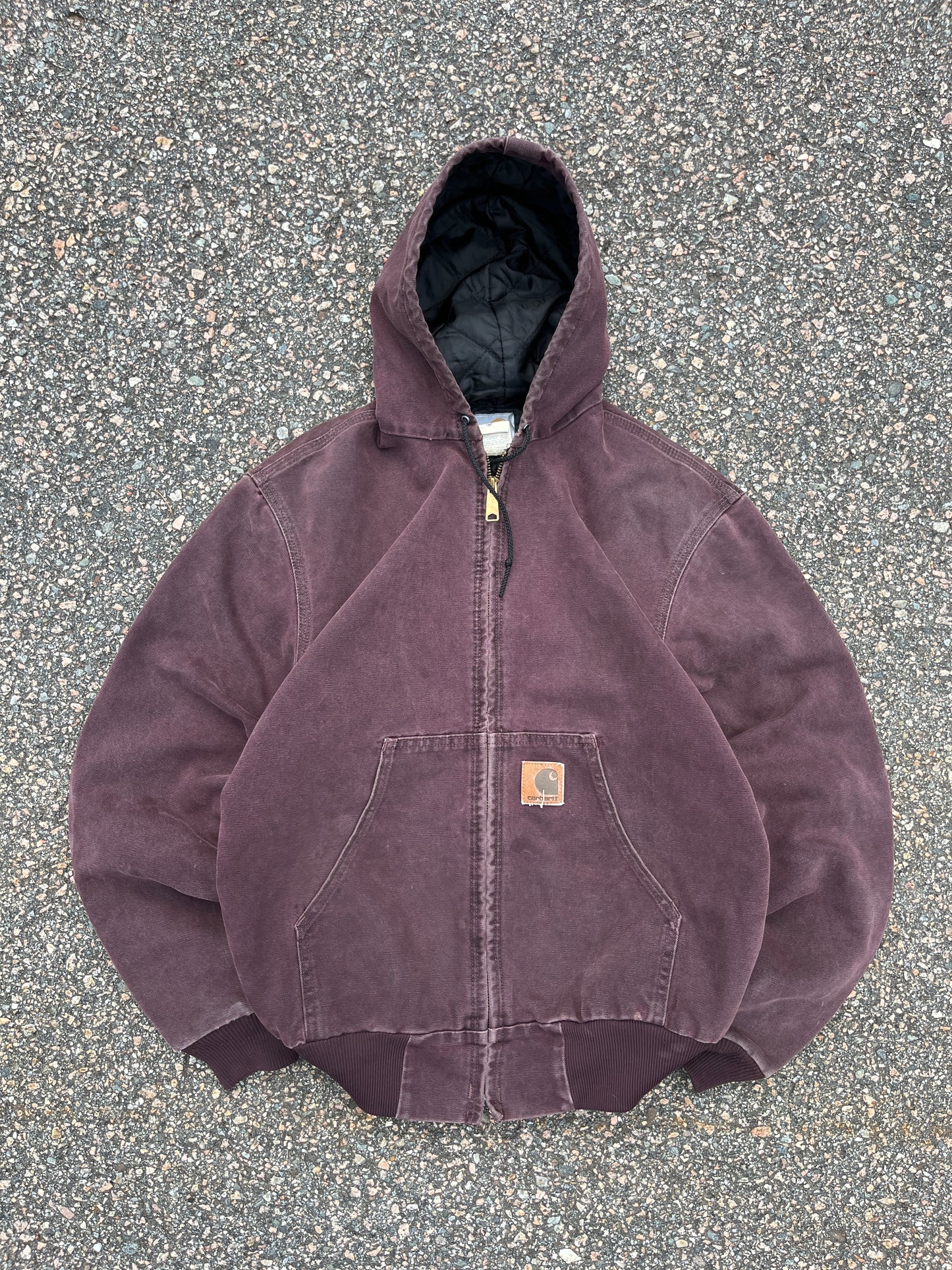 褪色勃艮第红 Carhartt 运动夹克 - 中号