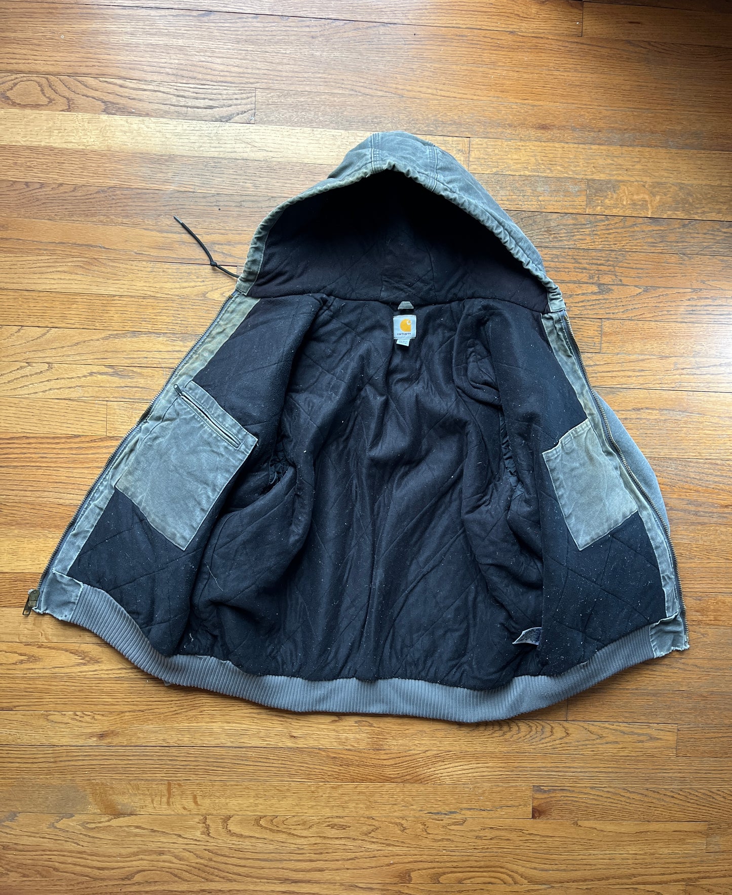 Faded Gravel Grey Carhartt Active Jacket - Boxy L-XL