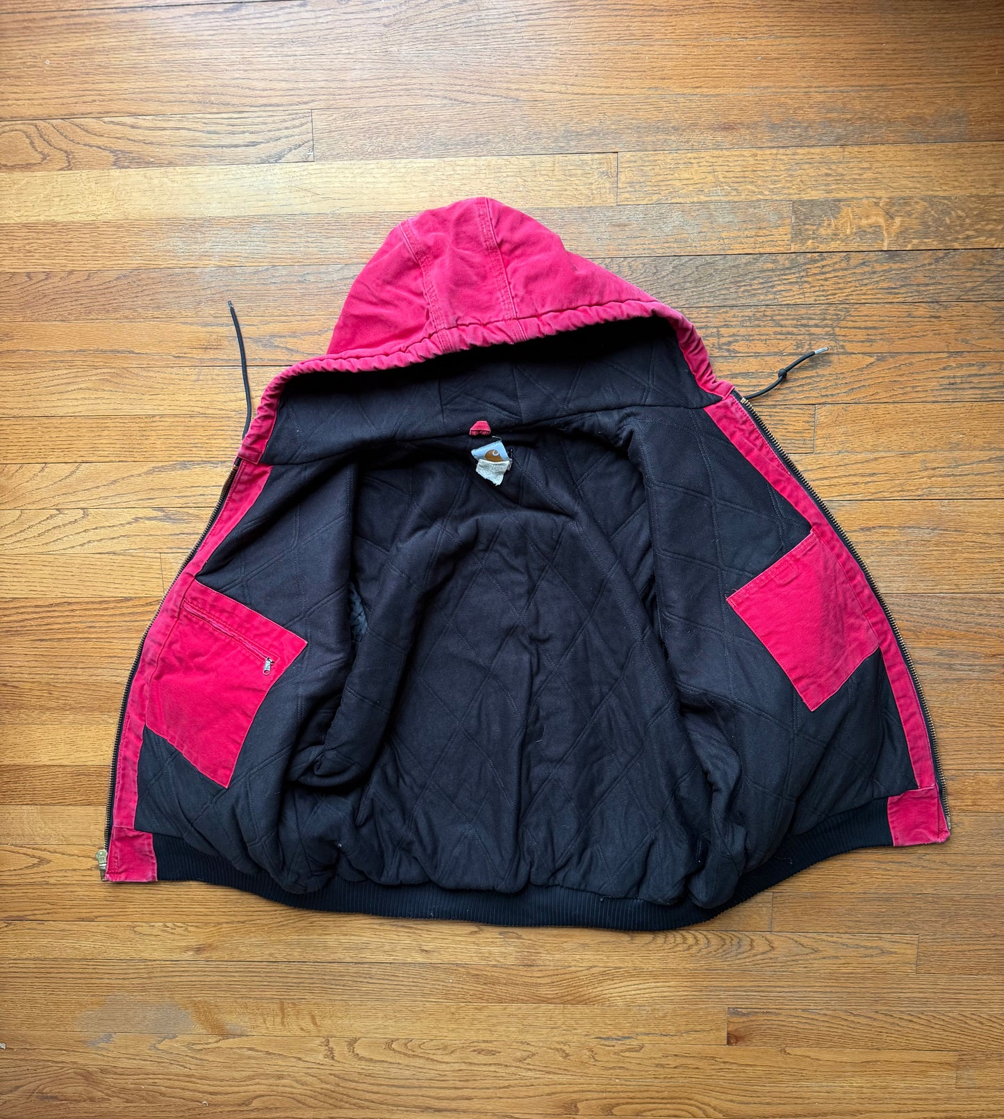 Faded Red Carhartt Active Jacket - 2XL