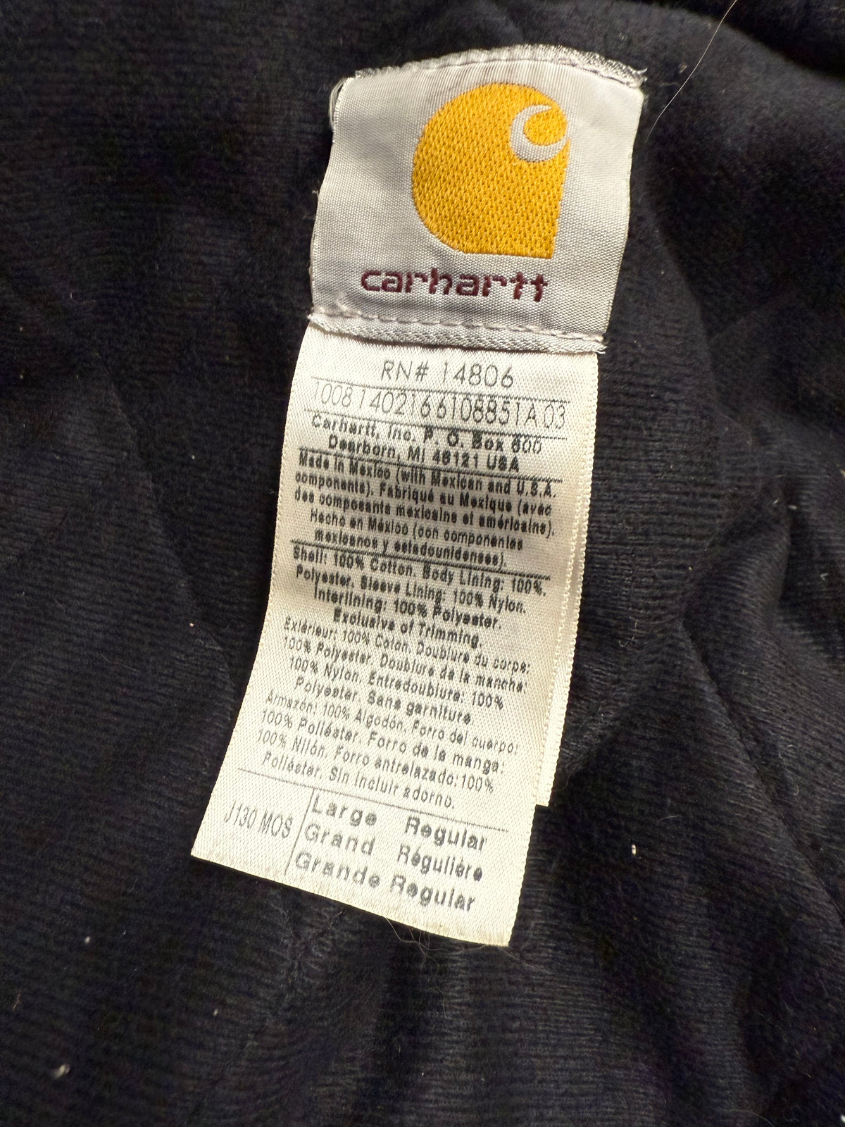 Faded Olive Green Carhartt Active Jacket - Large