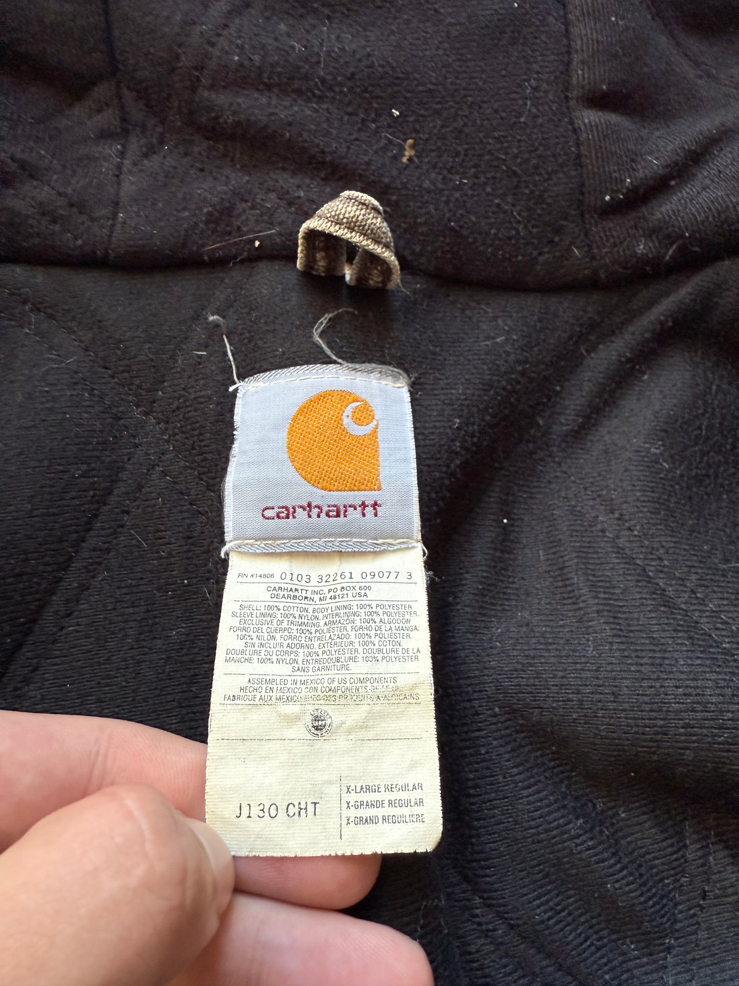 Faded Chestnut Brown Carhartt Active Jacket - XL