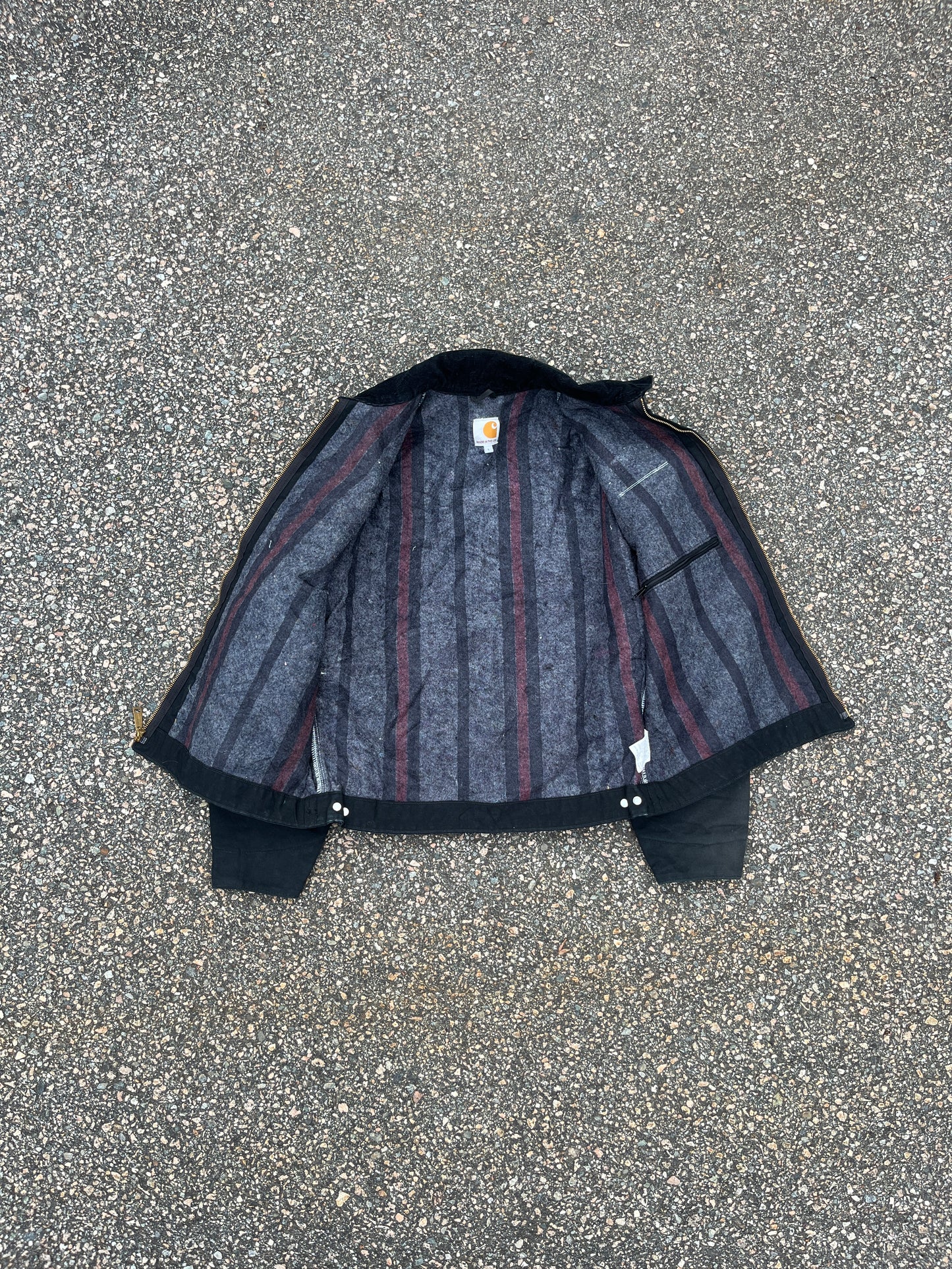 Faded Black Carhartt Detroit Jacket - Large