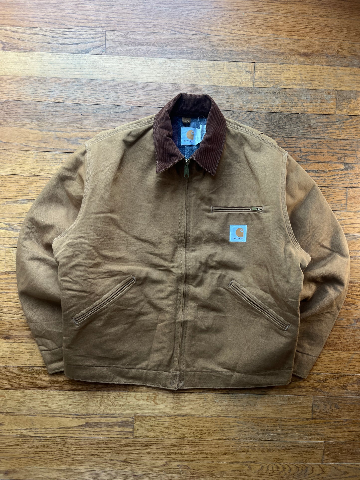 褪色棕色 Carhartt 底特律夹克 - 中号