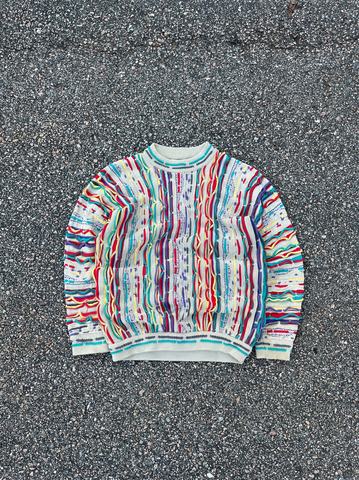 Coogi Made in Australia 3D Knit Cotton Sweater - Small