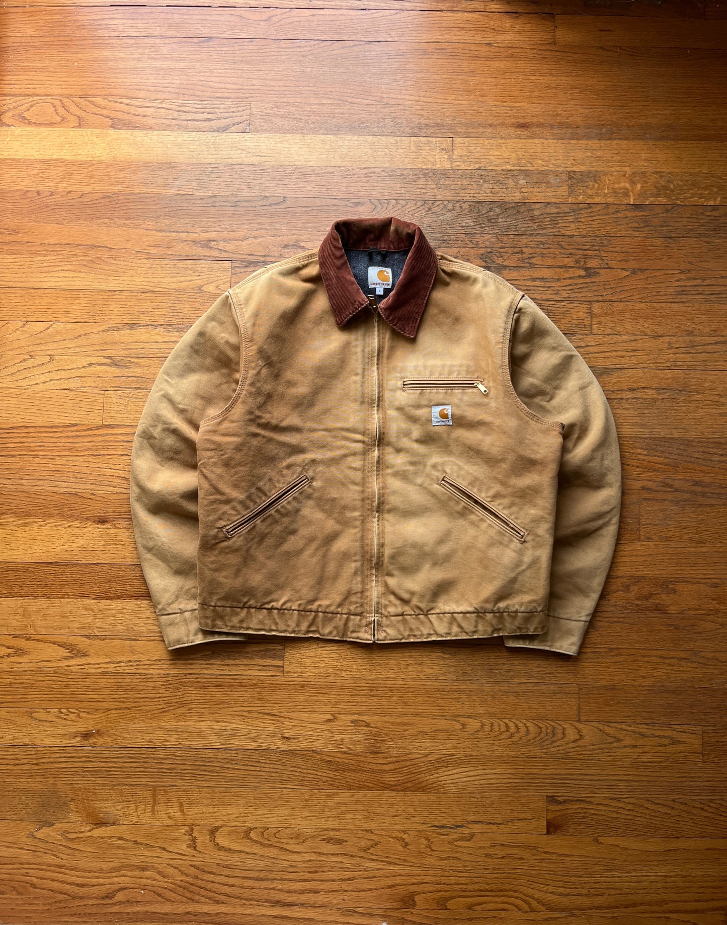 Faded Brown Carhartt Detroit Jacket - Boxy M-L