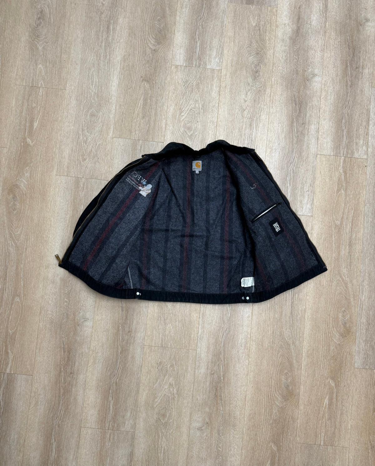 Faded Black Carhartt Detroit Jacket - XL