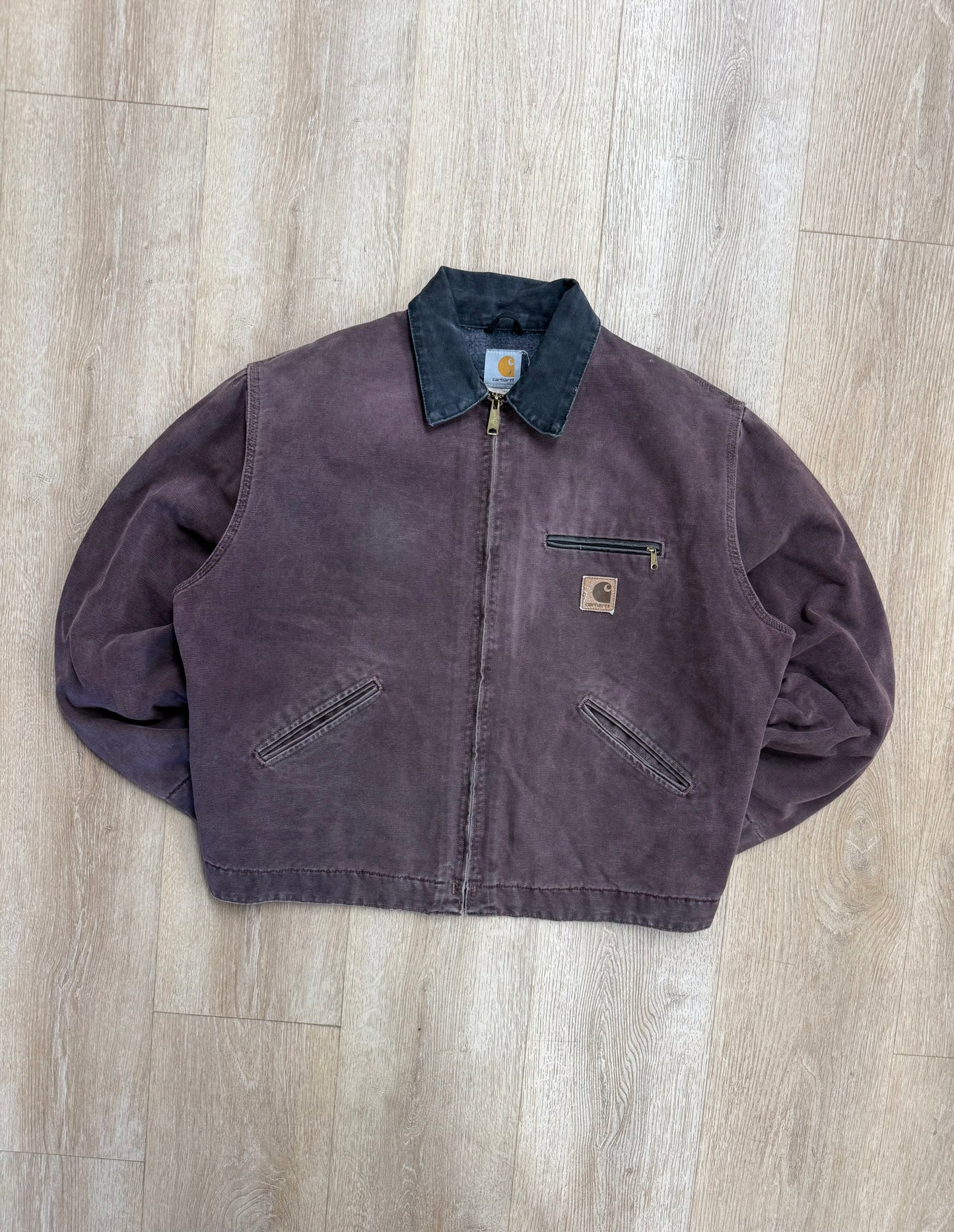 Faded Burgundy Carhartt Detroit Jacket - Boxy L-XL