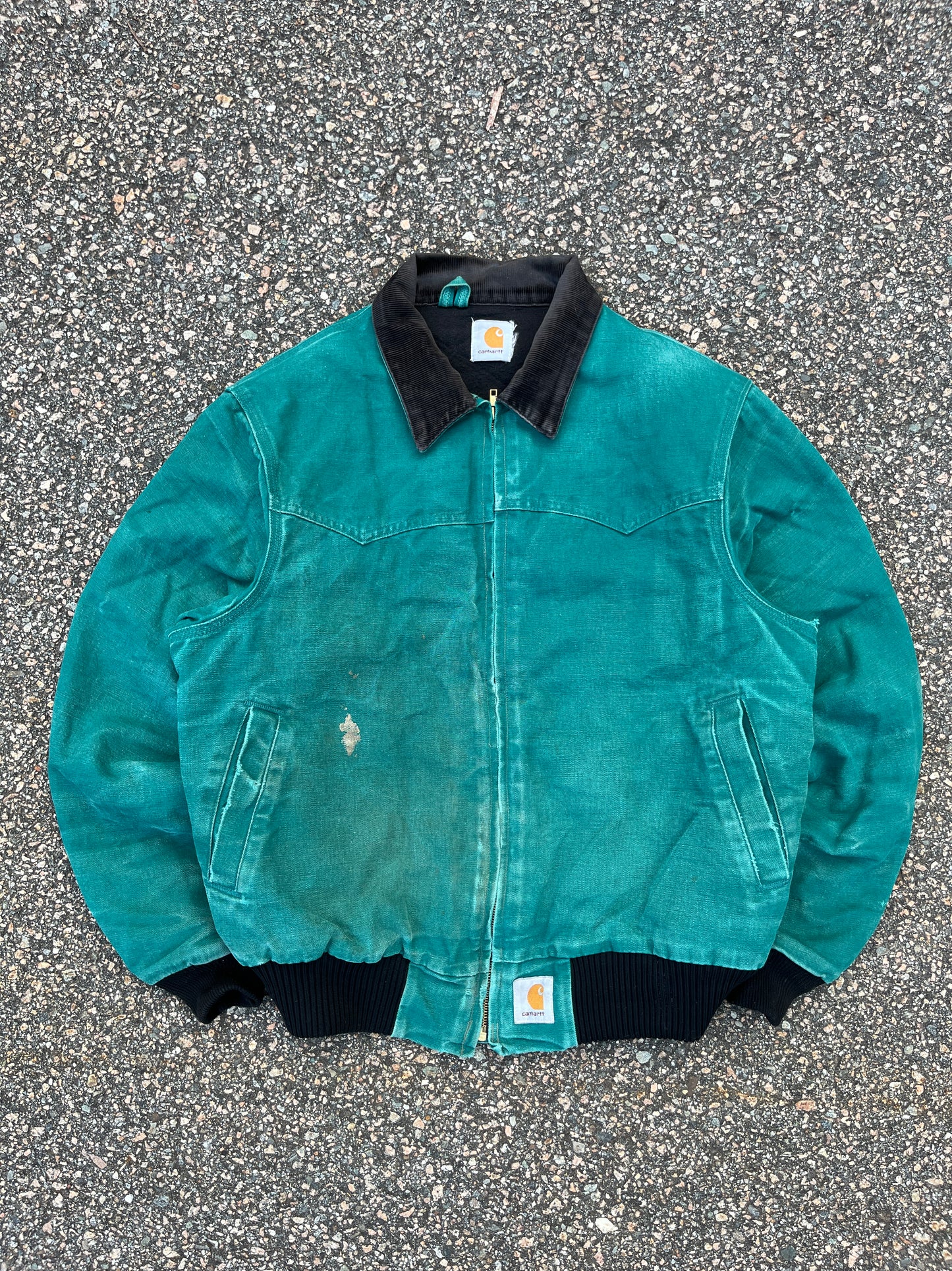 褪色水绿色 Carhartt Santa Fe 夹克 - 中号