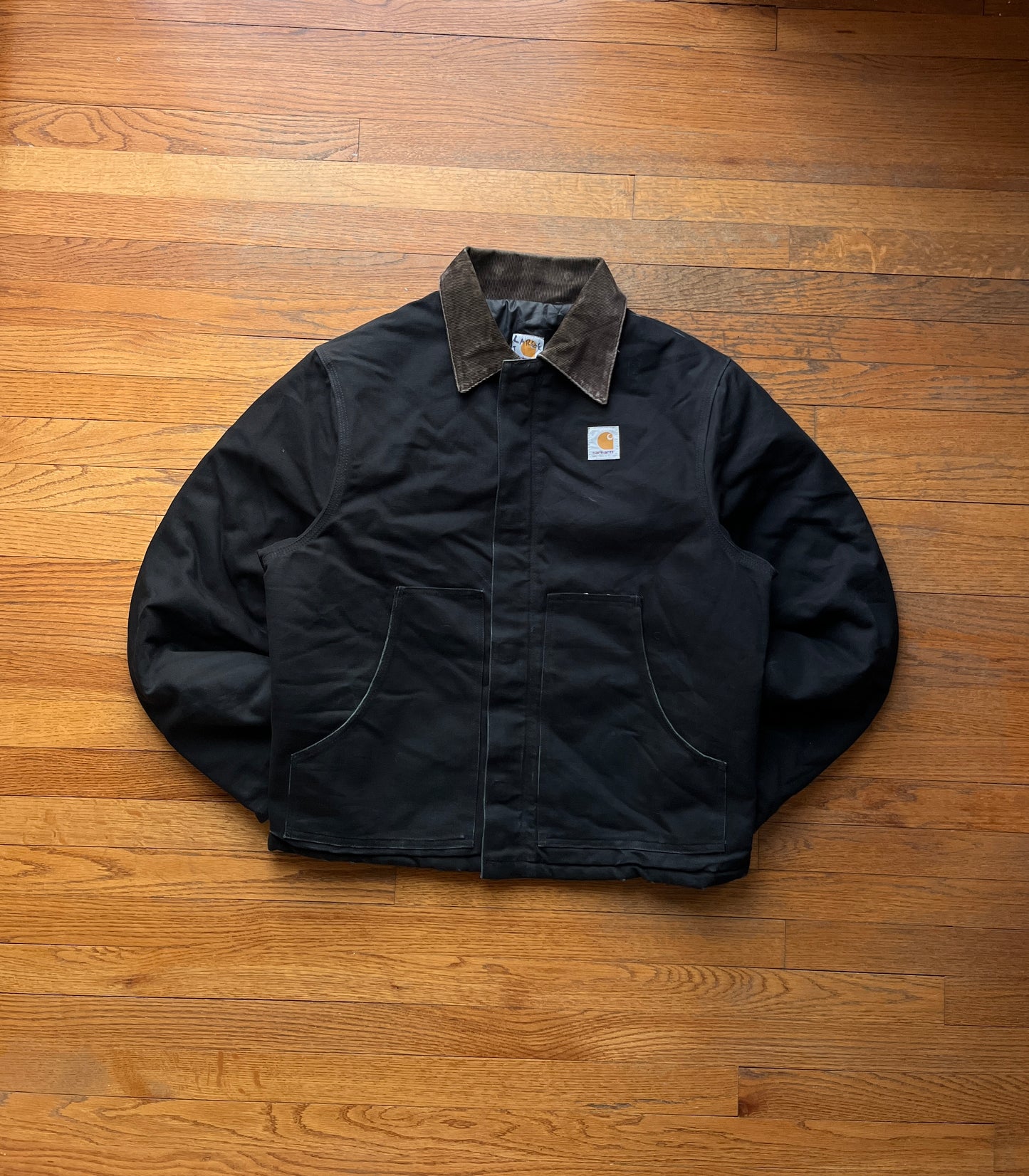 Faded Black Carhartt Arctic Jacket - Large Tall