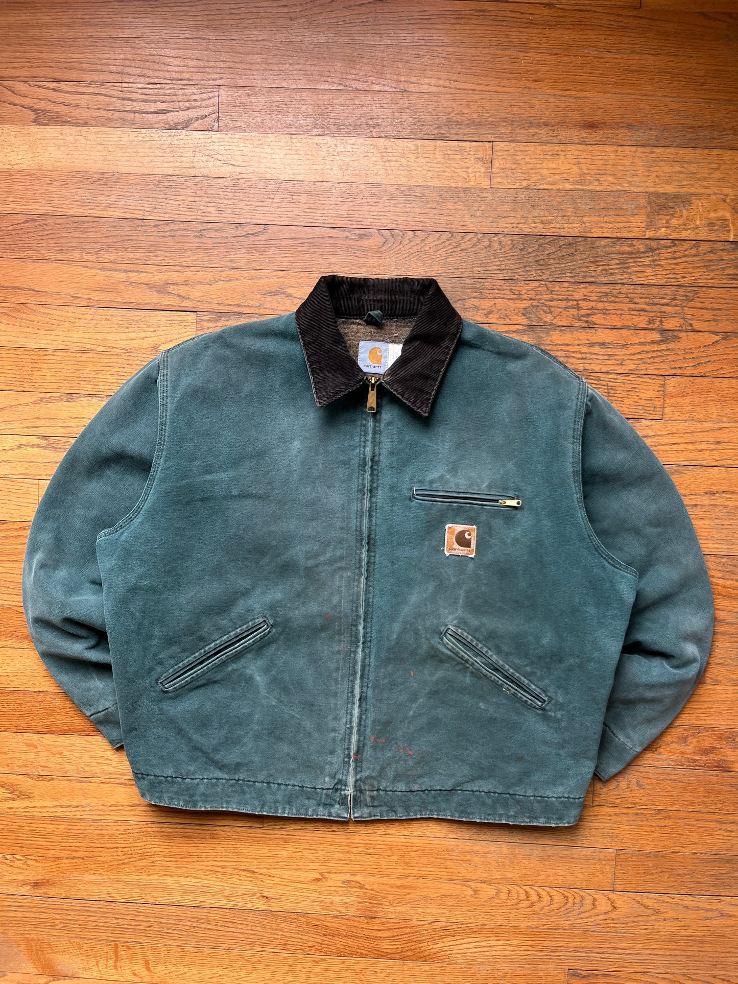 Faded Hunter Green Carhartt Detroit Jacket - XL