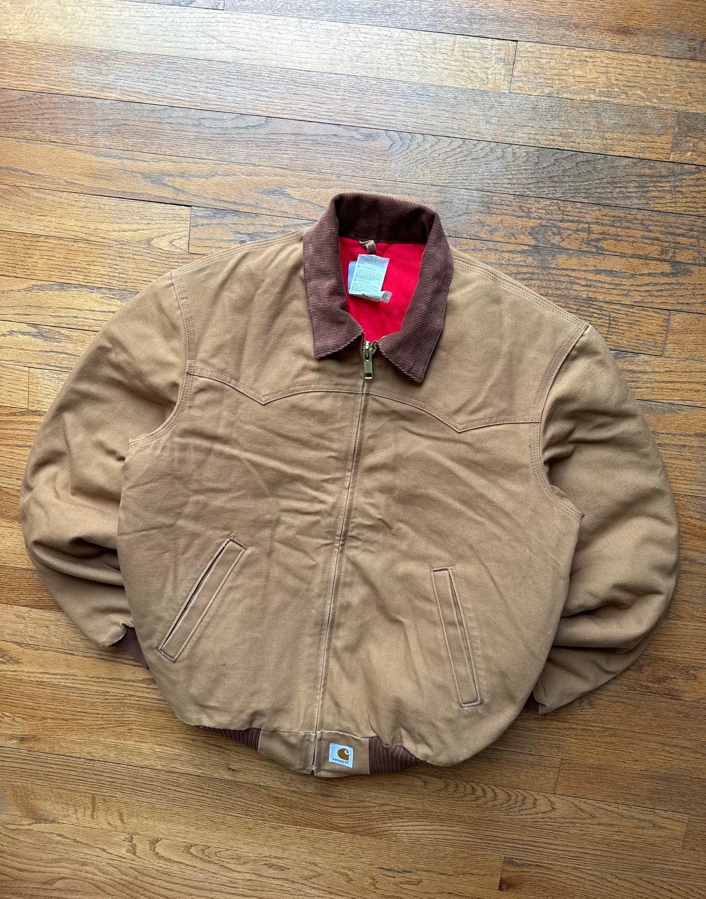 Faded Brown Carhartt Santa Fe Jacket - Medium