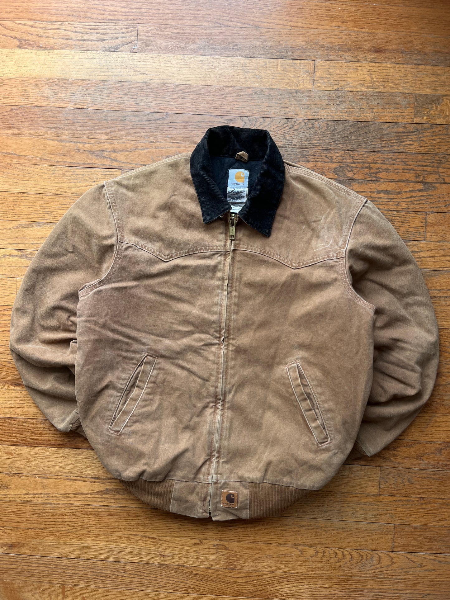 Faded Brown Carhartt Santa Fe Jacket - Medium