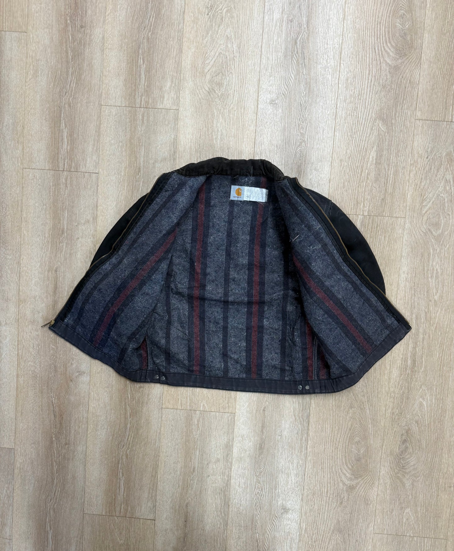 Faded Black Carhartt Detroit Jacket - Large
