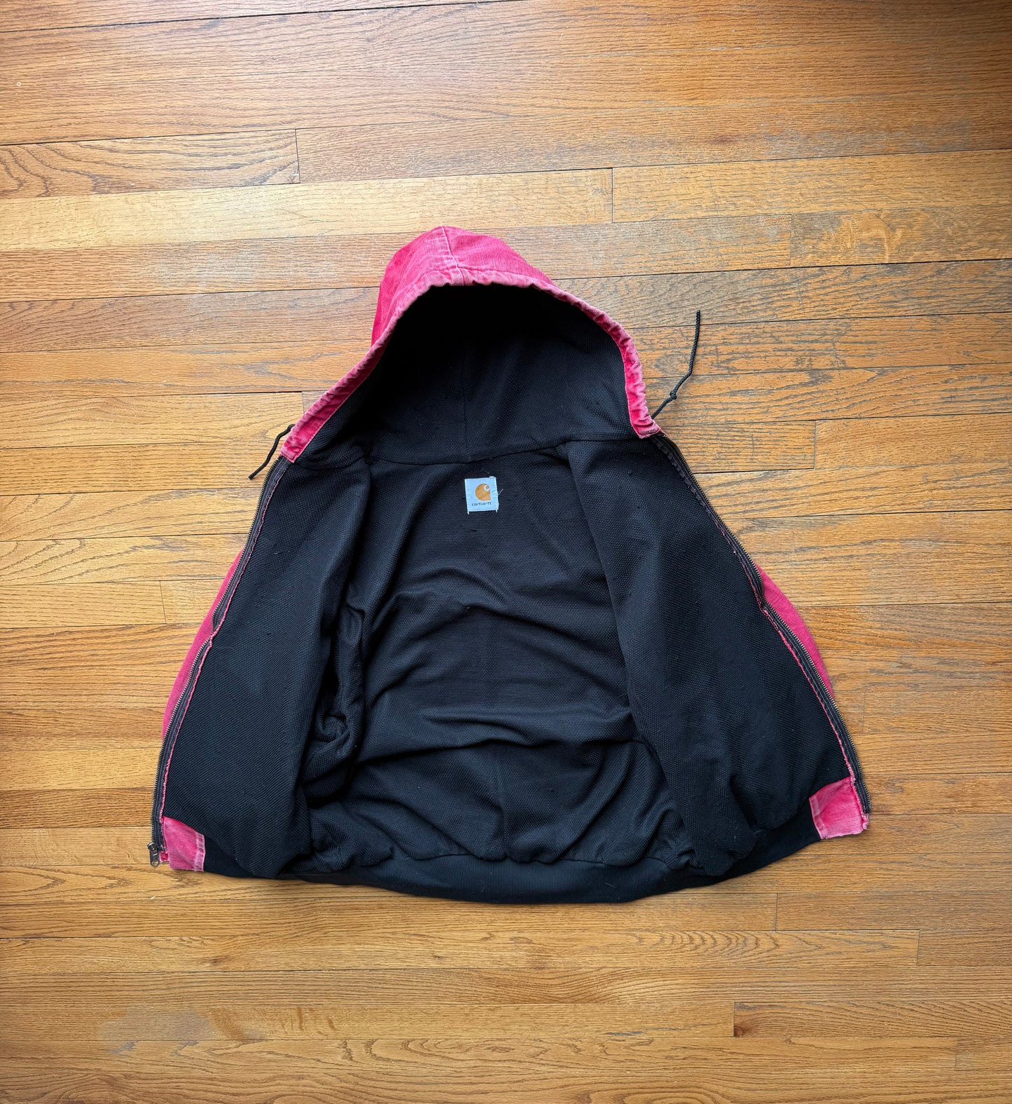 Faded Strawberry Red Carhartt Active Jacket - Large